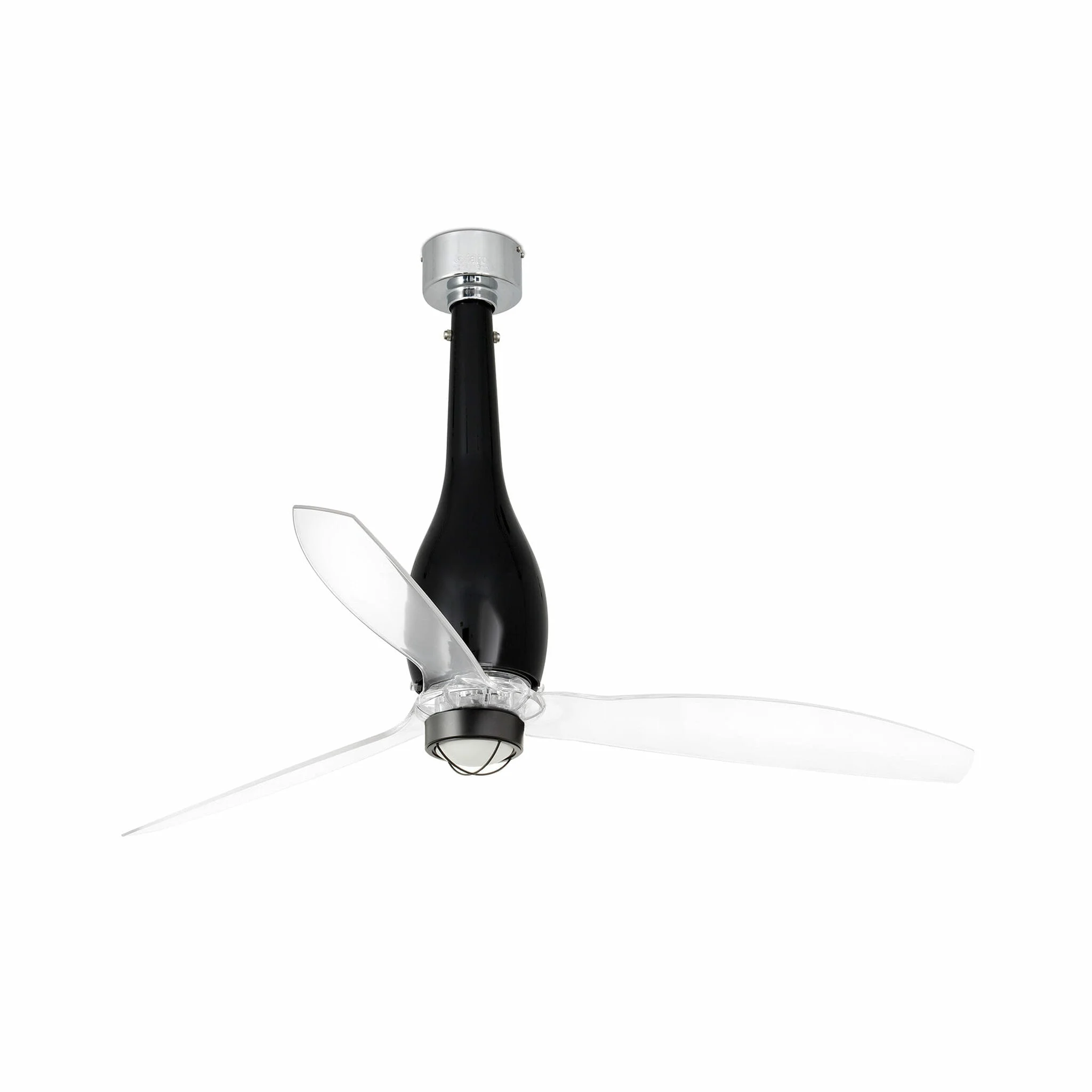 Ventilador de techo con luz Faro Eterfan motor DC LED negro 3000K Ø128cm 3 palas 32002-10