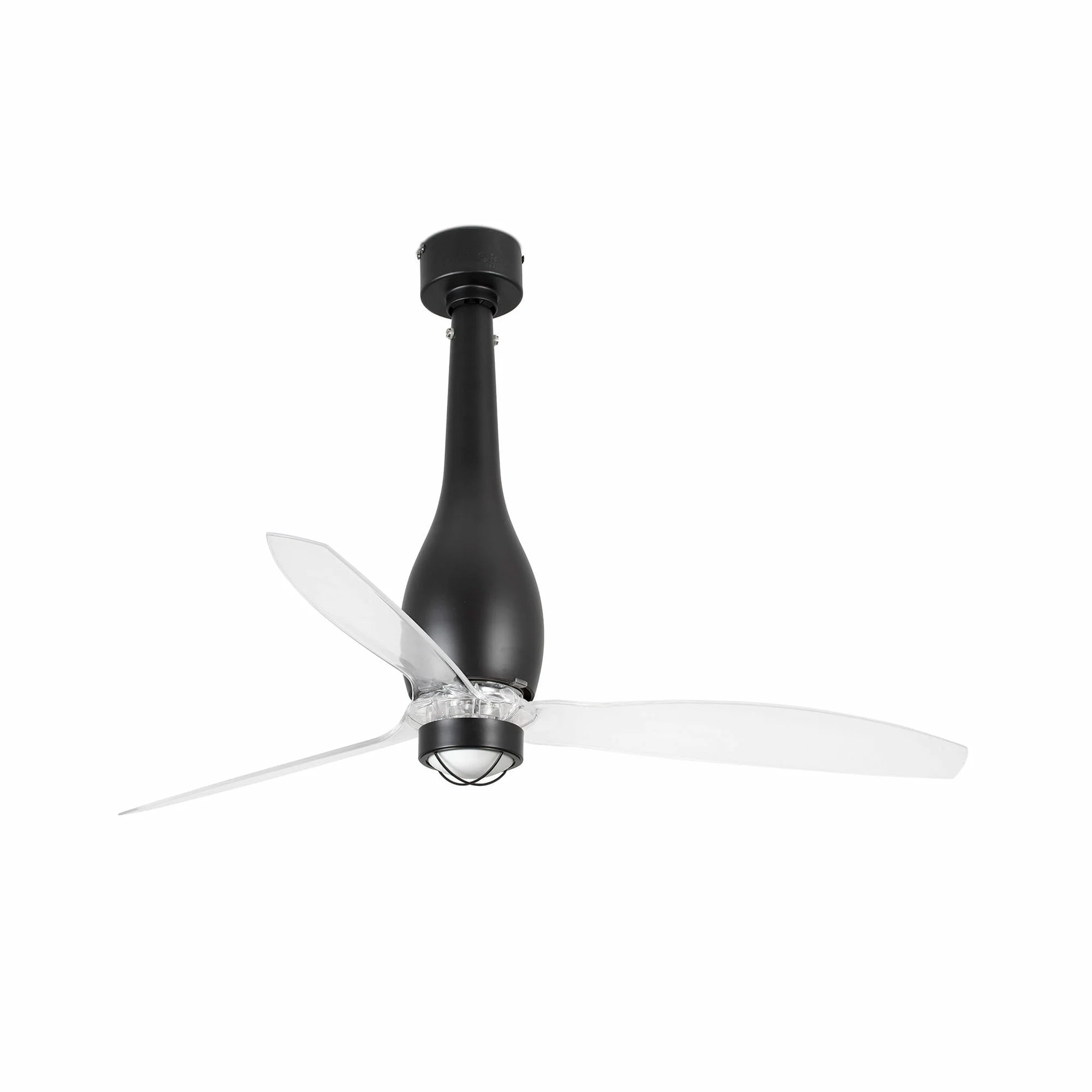Ventilador de techo con luz Faro Eterfan motor DC LED negro 3000K Ø128cm 3 palas 32003-10
