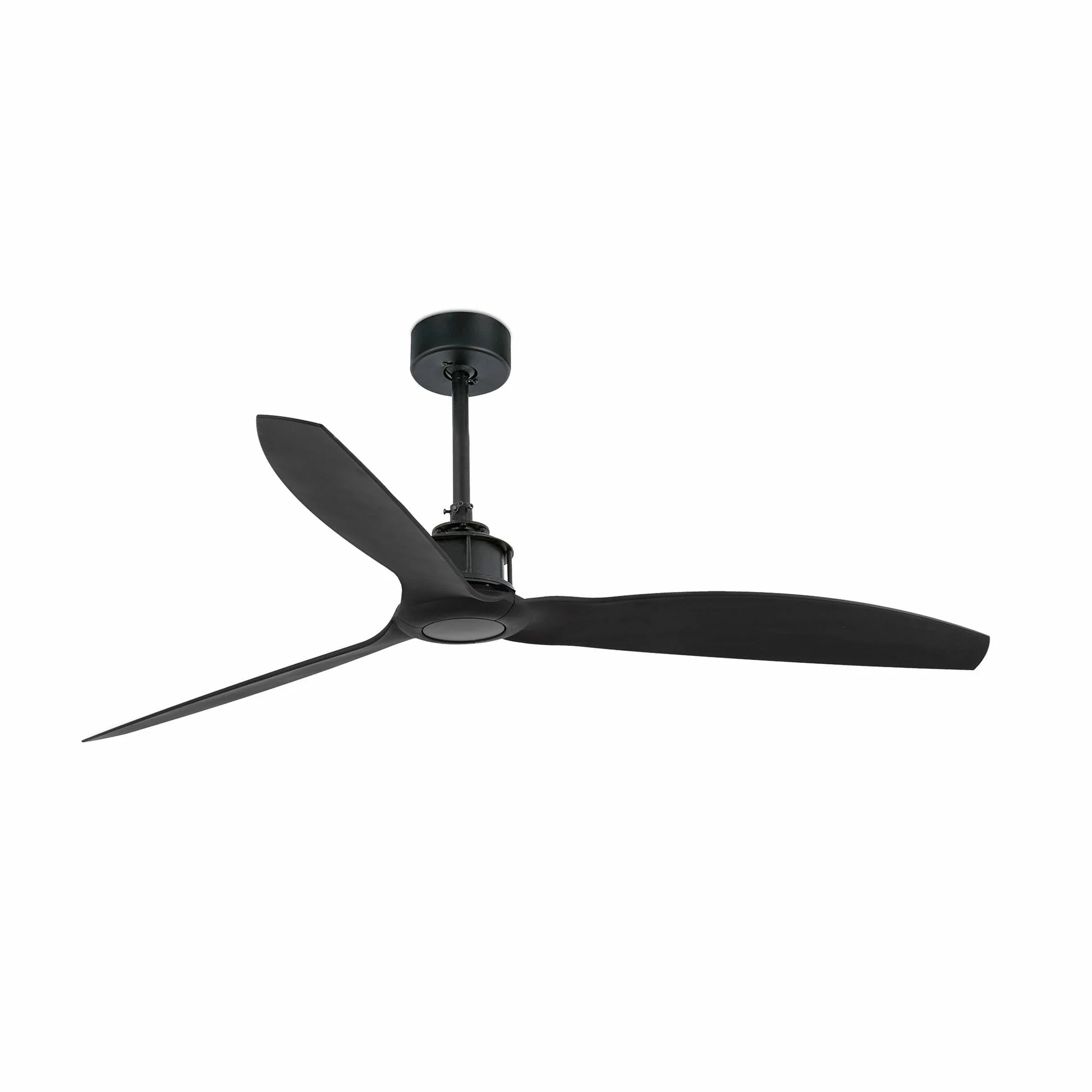 Ventilador de techo sin luz Faro Just motor DC negro mate Ø128cm 3 palas 32100