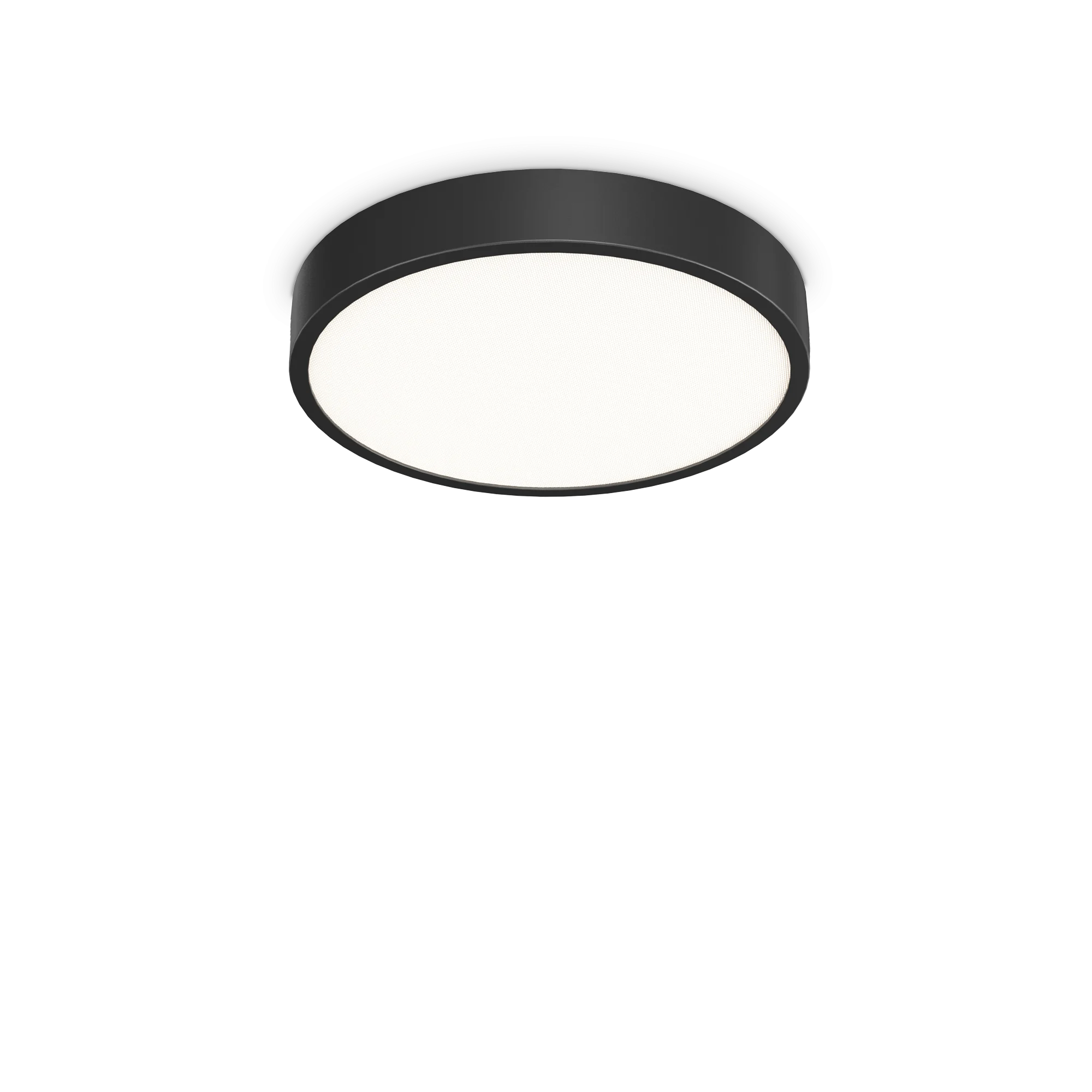 Plafón de baño Ideal Lux Ray negro LED 26W IP44 Ø40cm