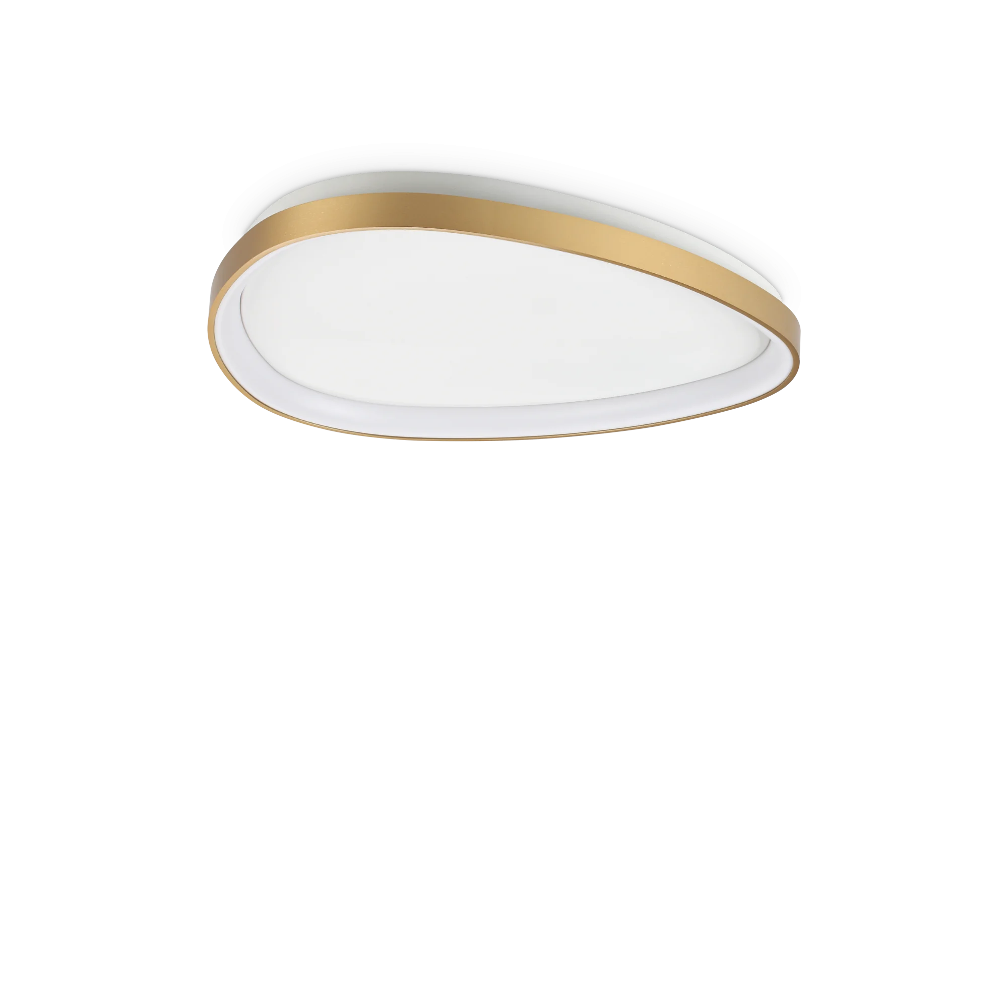 Plafón de techo Ideal Lux Gemini latón LED 30W 3000K Ø61cm