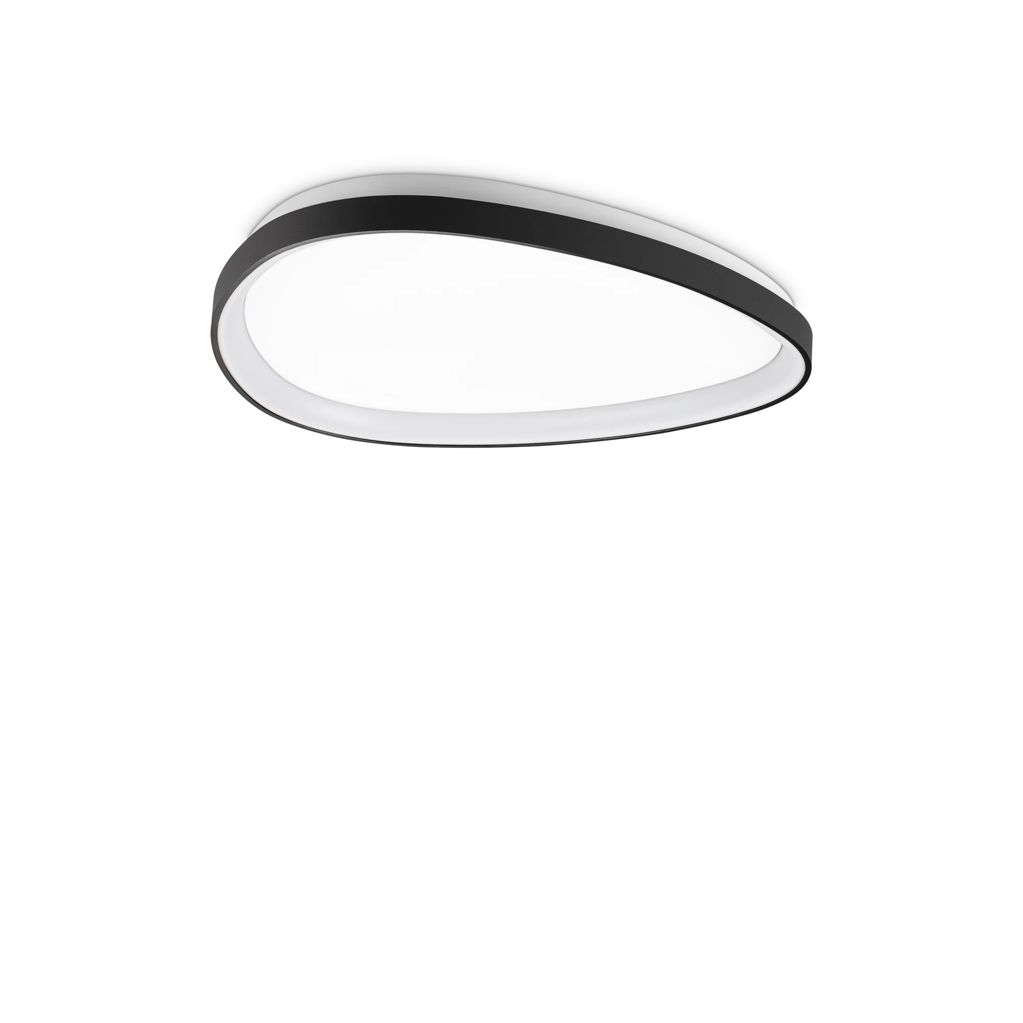 Plafón de techo Ideal Lux Gemini negro LED 28W regulable Ø61cm 3000K
