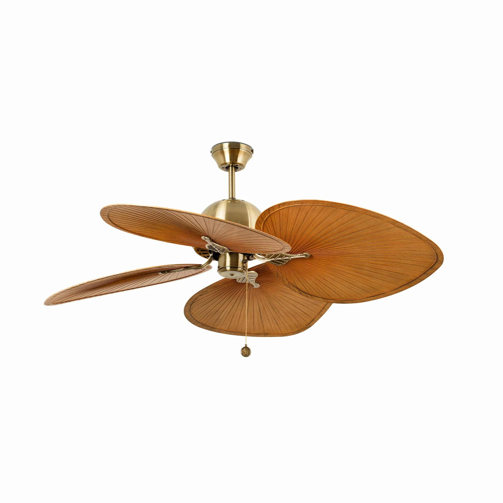 Ventilador de techo sin luz Faro Cuba oro viejo Ø132cm 4 palas 33352B