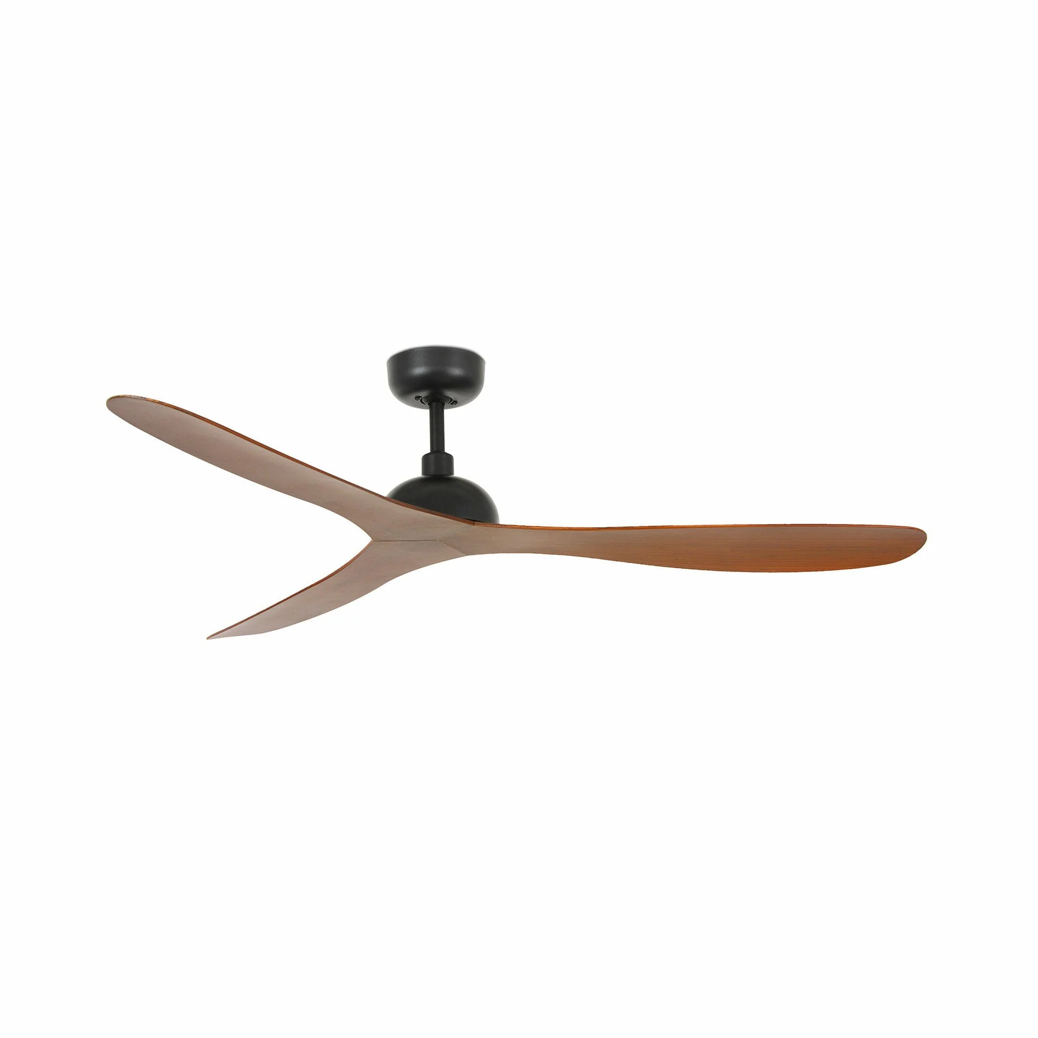 Ventilador de techo sin luz Faro Gotland motor DC palas de madera nogal Ø132cm 3 palas 33447