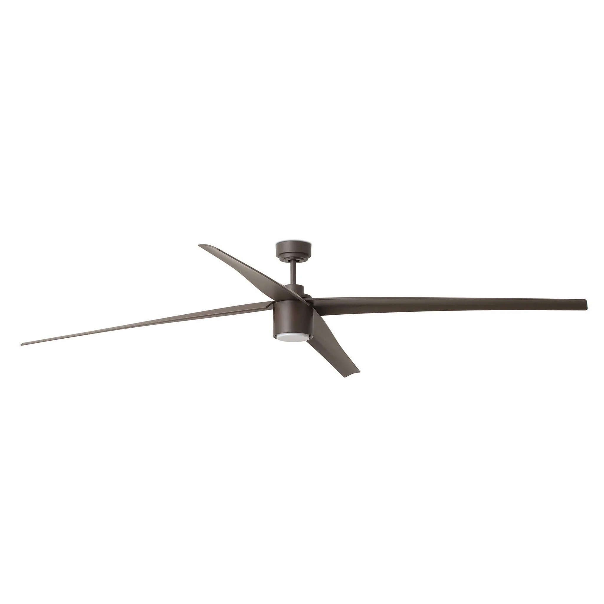 Ventilador de techo con luz Faro Attos motor DC LED marrón oscuro 3000K Ø213cm 4 palas 33495