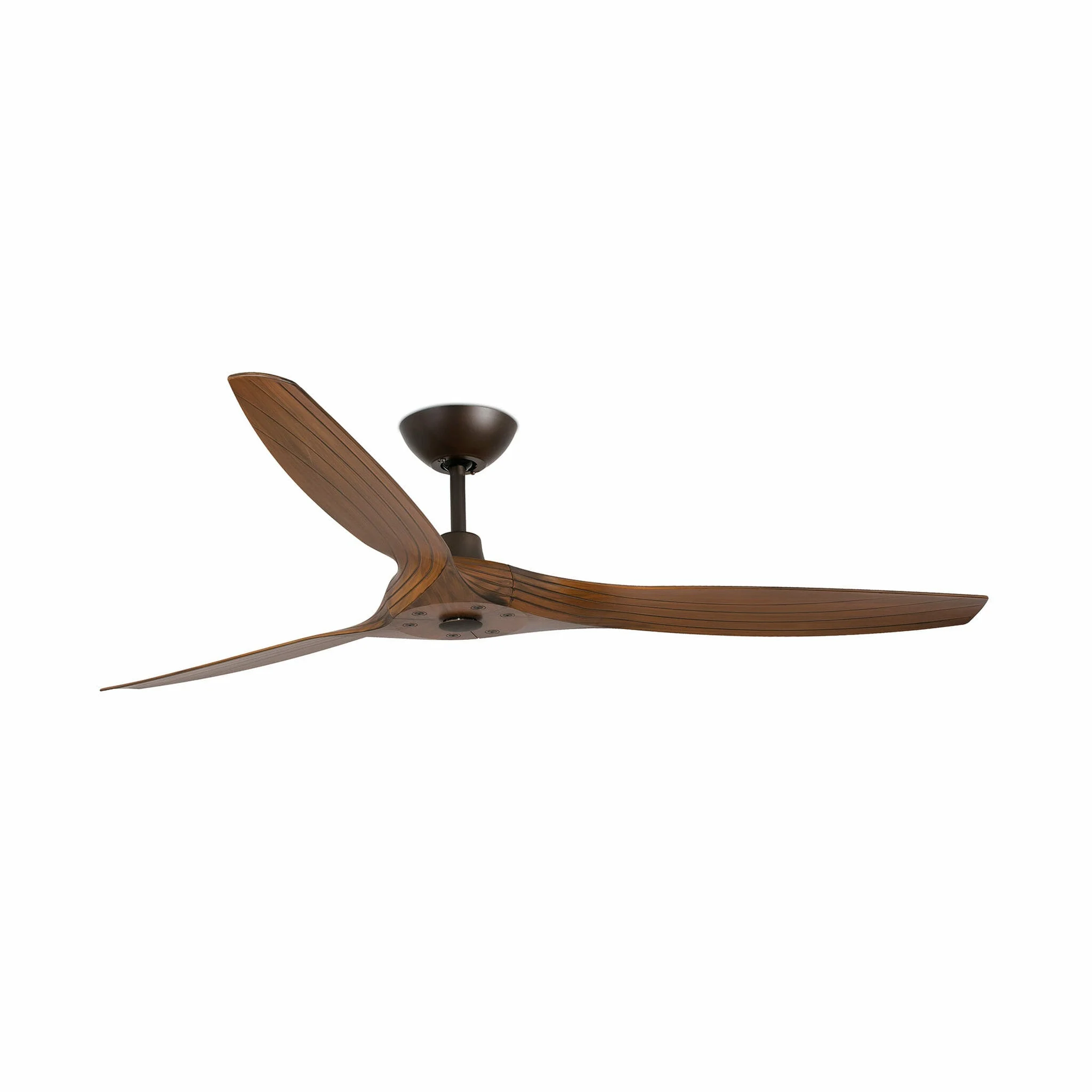 Ventilador de techo sin luz Faro Morea motor DC palas de madera nogal oscuro Ø152cm 3 33511