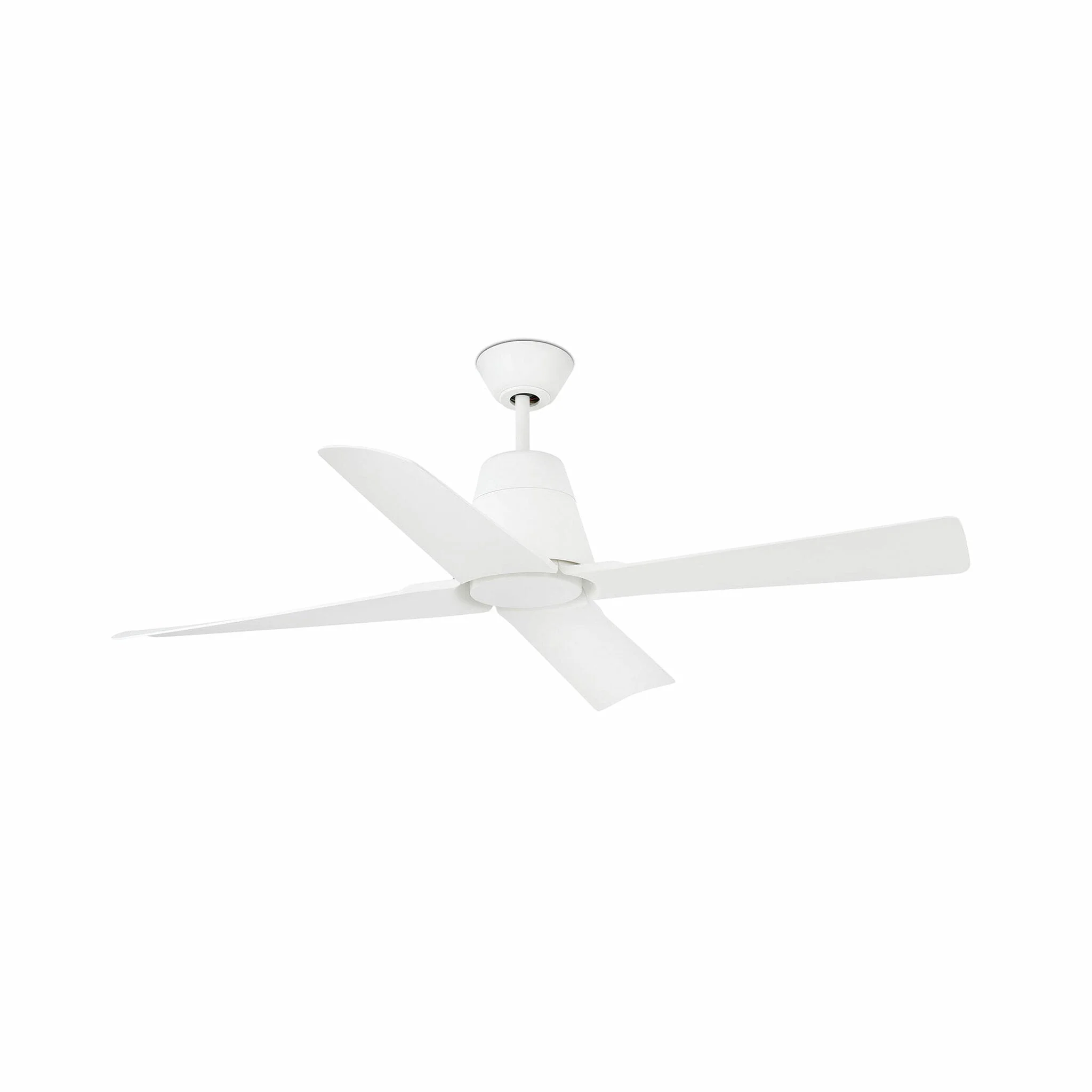 Ventilador de techo sin luz Faro Typhoon motor DC blanco mate IP44 Ø127cm 4 palas 33480