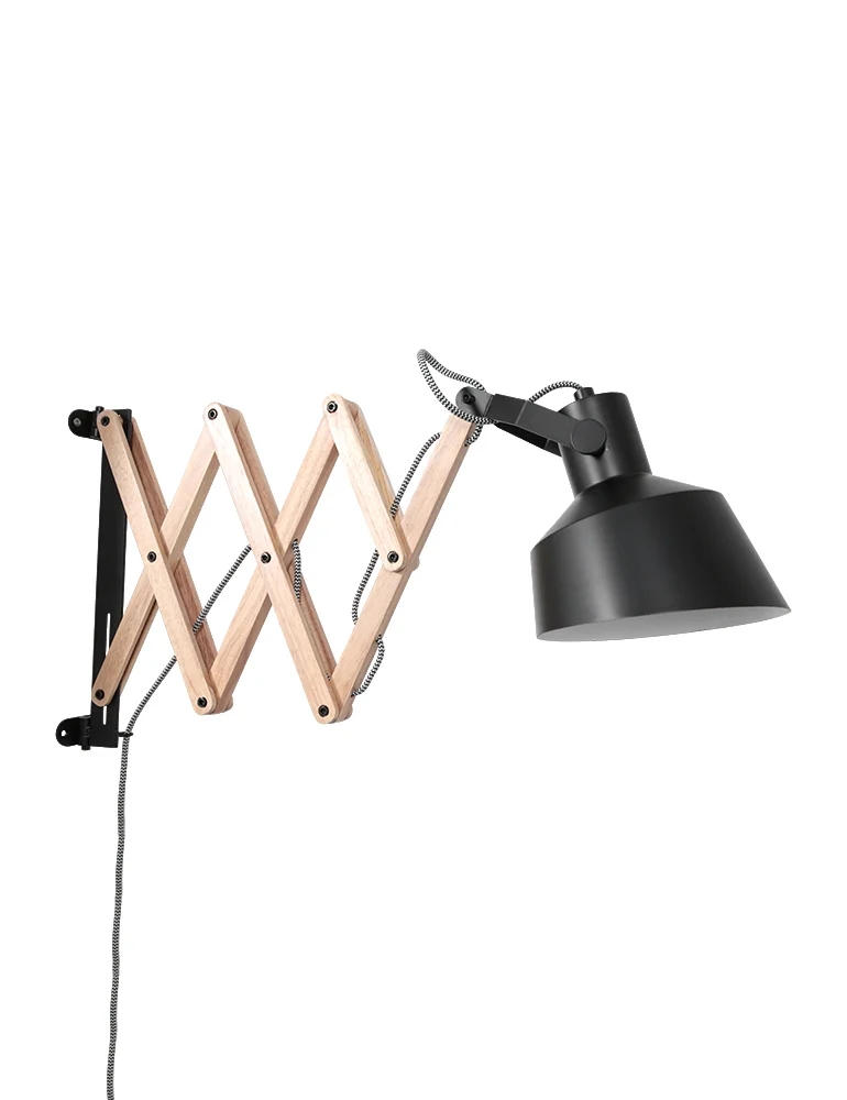 Aplique negro industrial Anne Lighting Porter