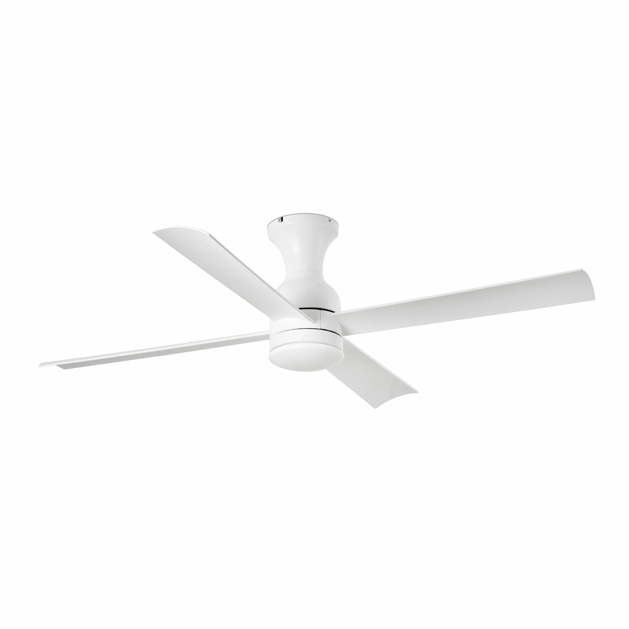 Ventilador de techo con luz Faro Fraser motor DC LED blanco mate Ø120cm 4 palas 33756