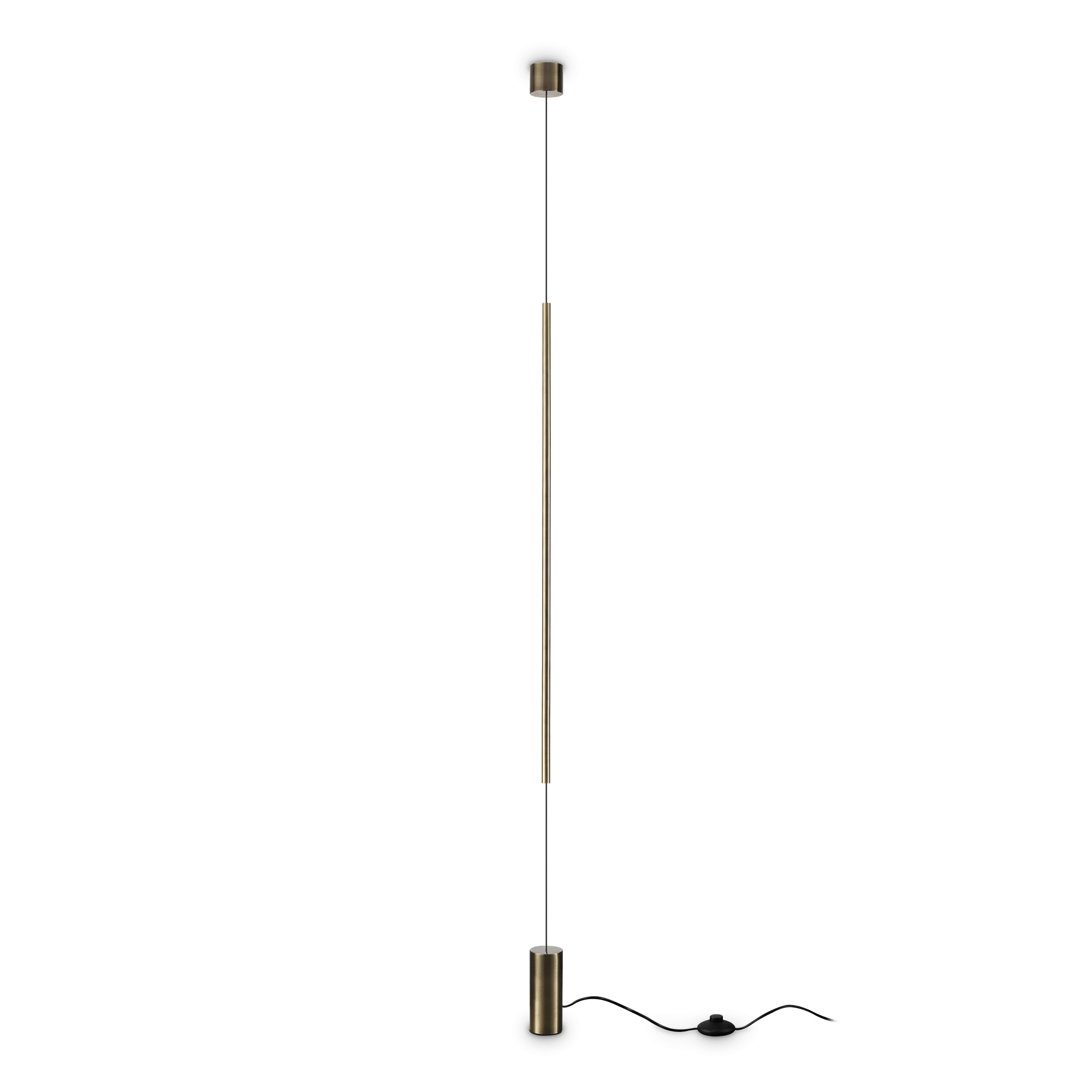 Lámpara de pie Ideal Lux Essence latón cristal LED 14W 2700K 7m