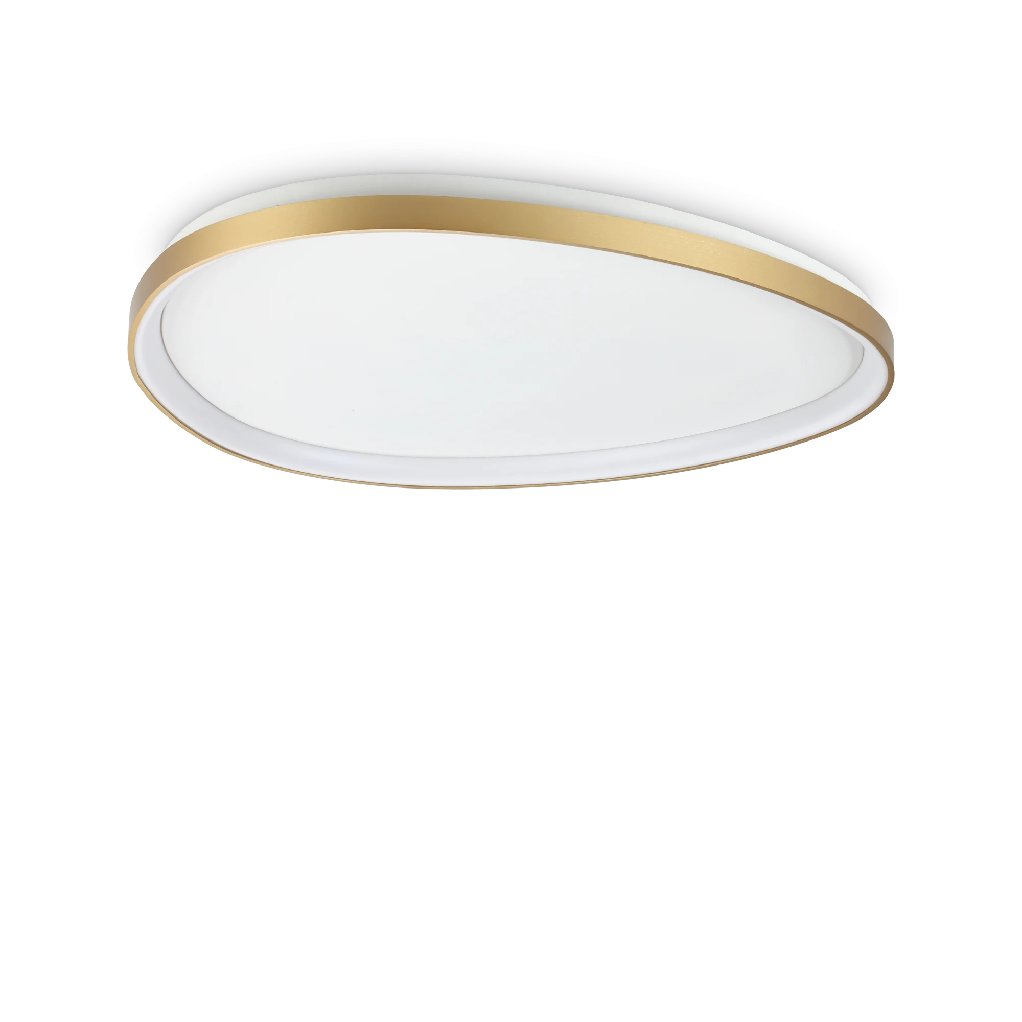 Plafón de techo Ideal Lux Gemini latón LED 42W Ø81cm 2700K