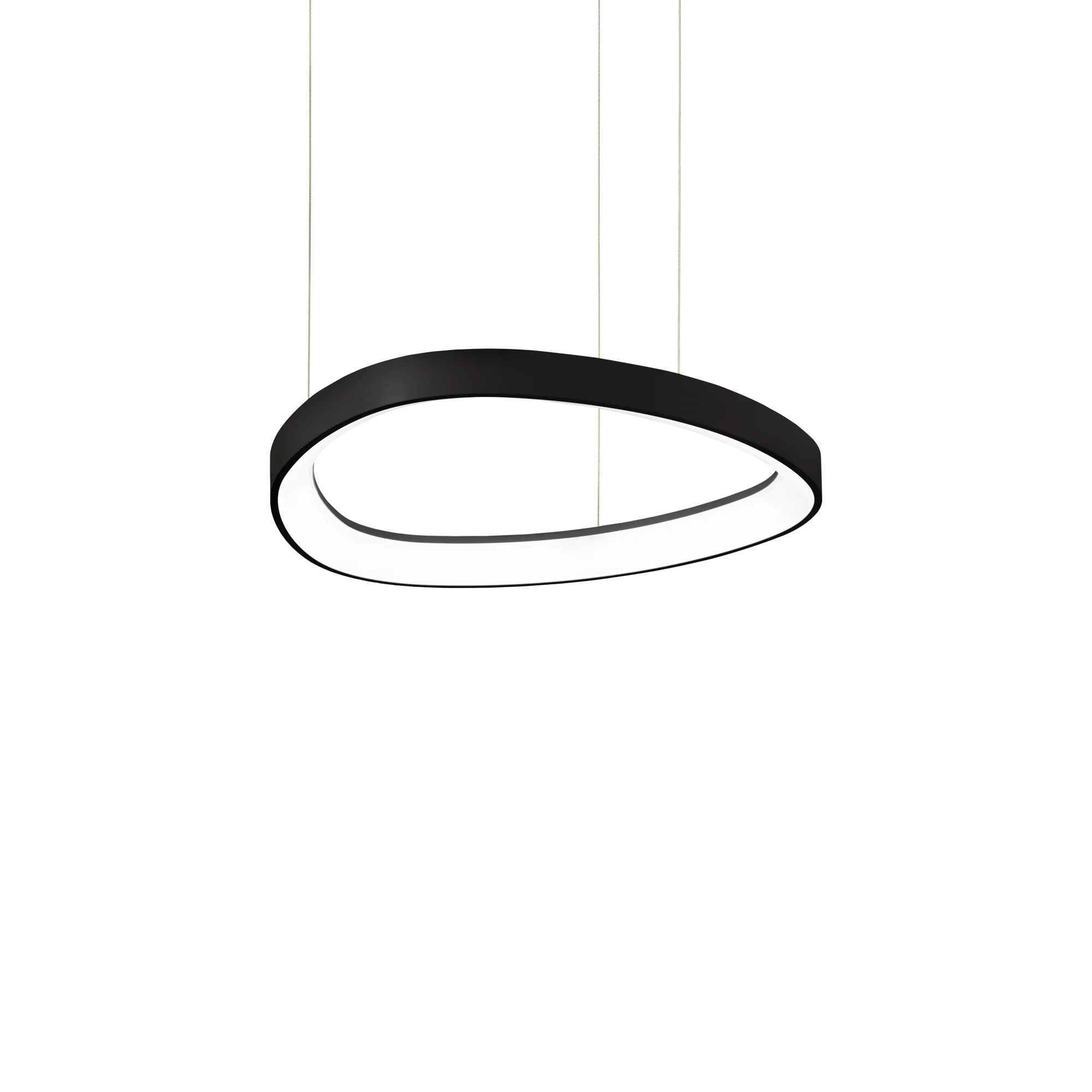 Lámpara colgante Ideal Lux Gemini negro LED 36W 2700K 42,5cm