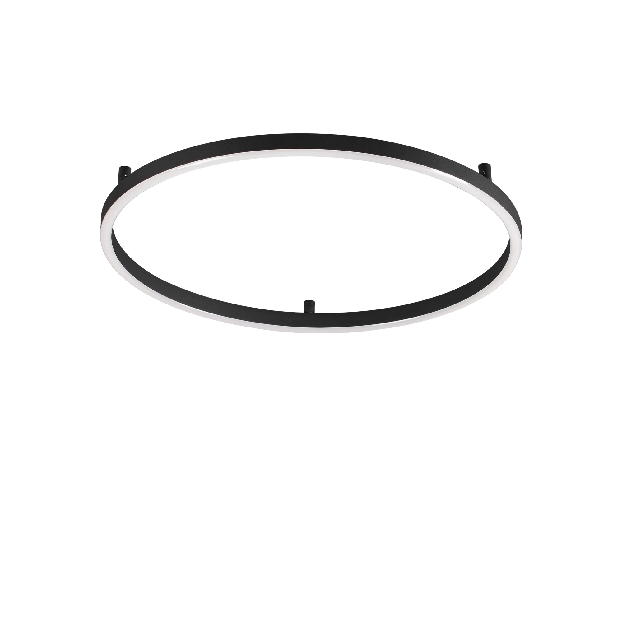 Plafón de techo Ideal Lux Oracle Slim negro LED 37W 2700K Ø70cm