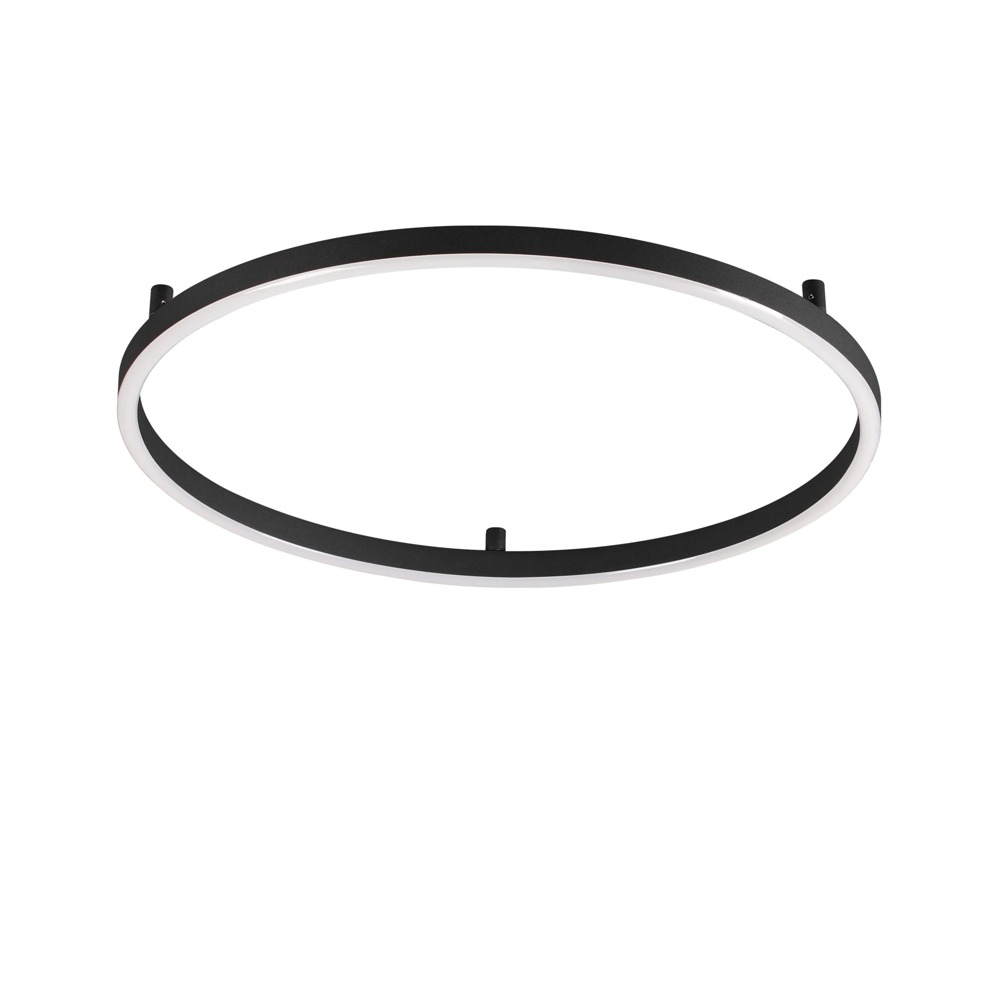 Plafón de techo Ideal Lux Oracle Slim negro LED 53W 4000K Ø90cm