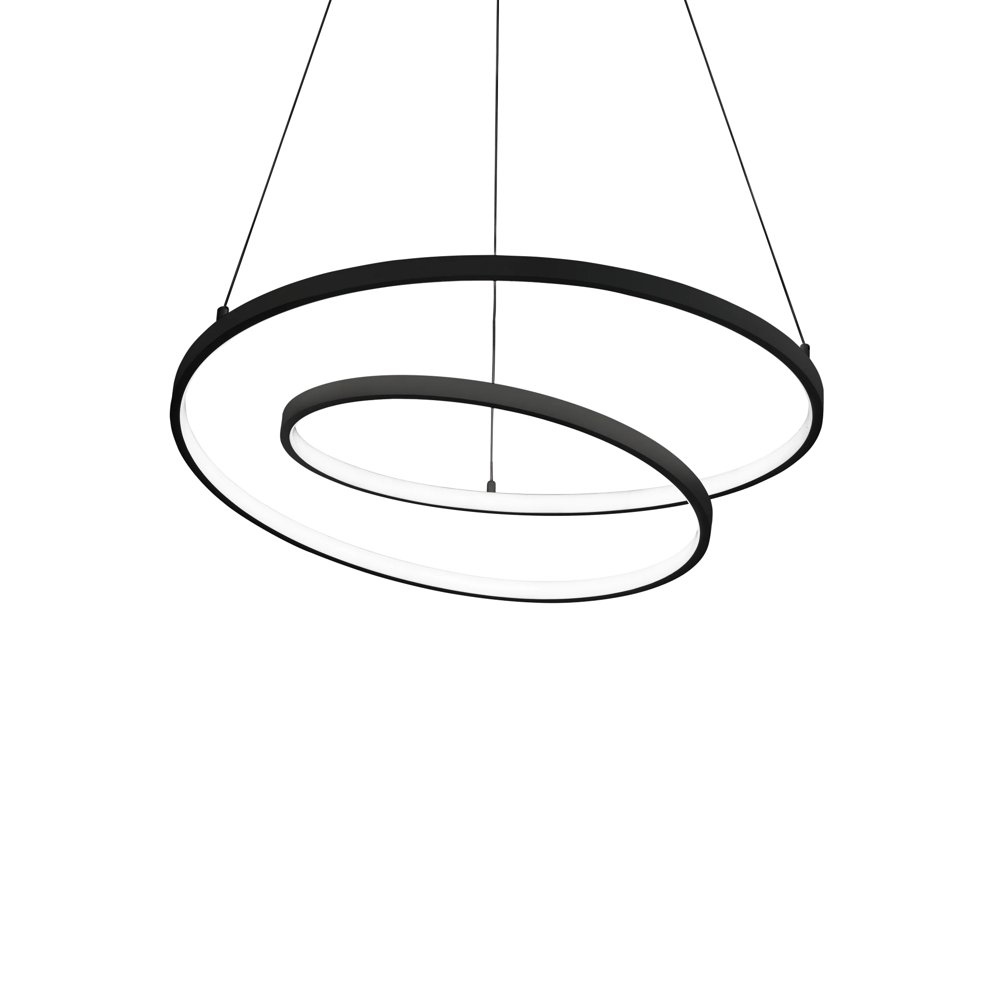 Lámpara colgante Ideal Lux Oz negro LED 47W 4000K Ø60cm