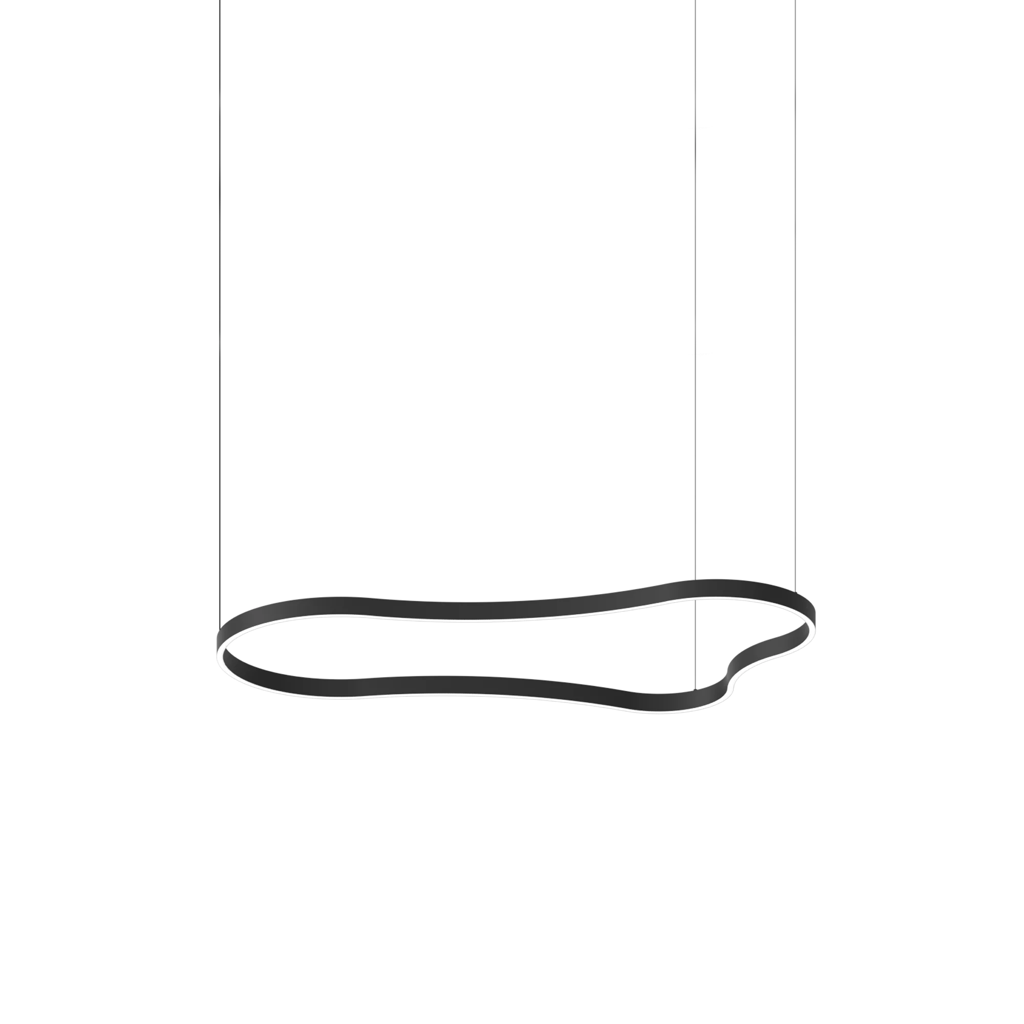 Lámpara colgante Ideal Lux Waves negro LED 54W 155,6cm