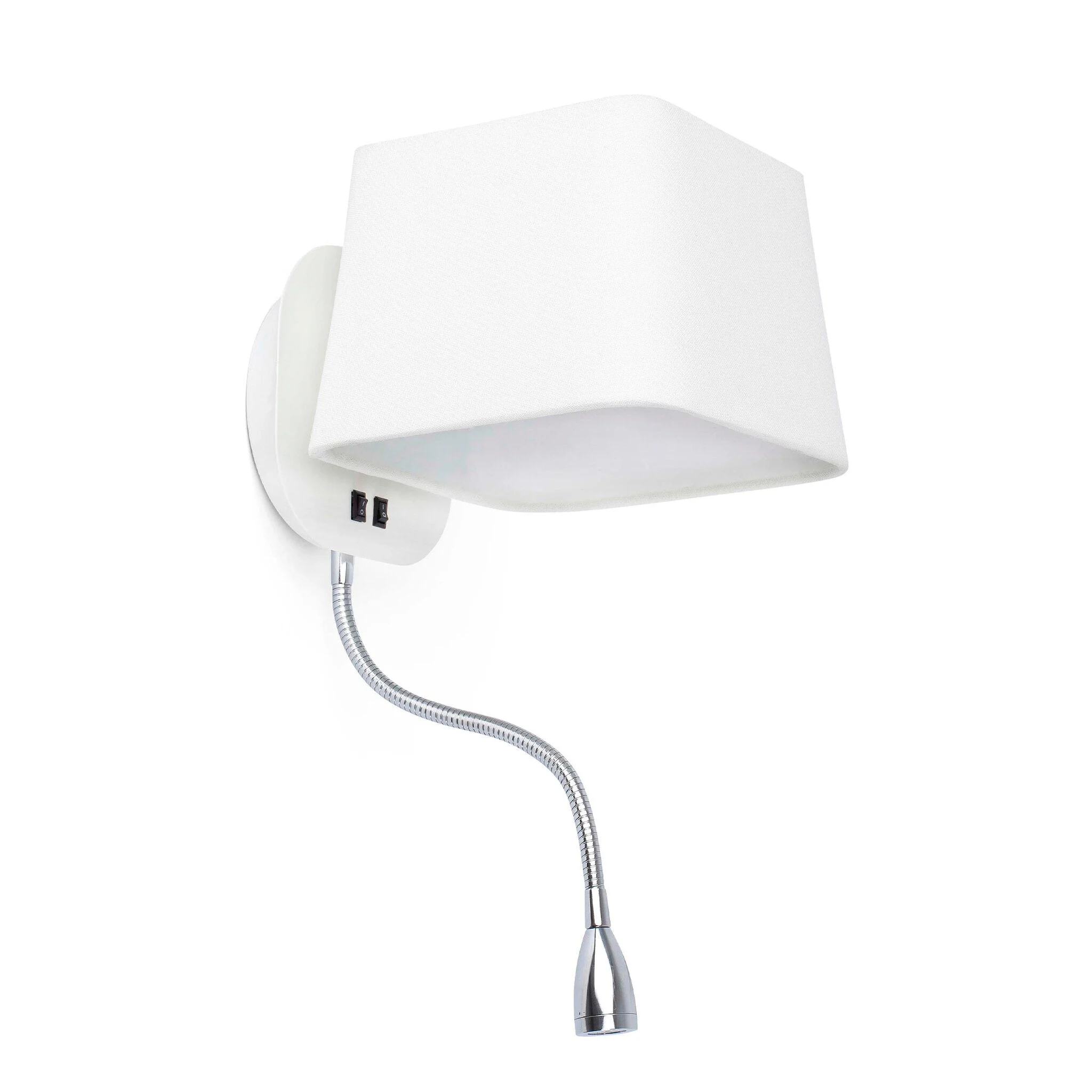 Lámpara de pared aplique Faro Sweet con lector E27 LED blanco 29950