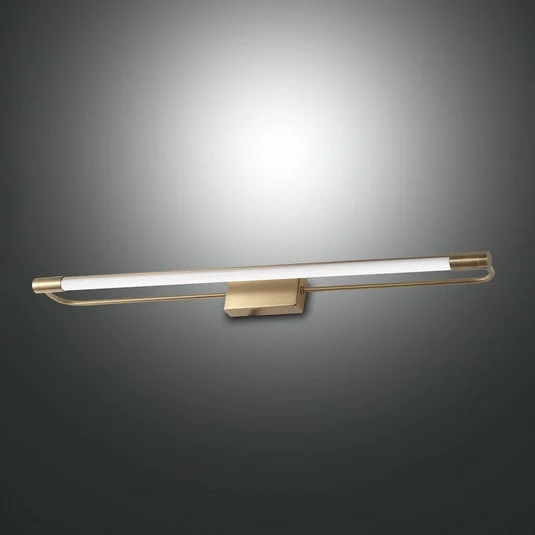 Aplique LED Rapallo, latón, IP44, 60 cm