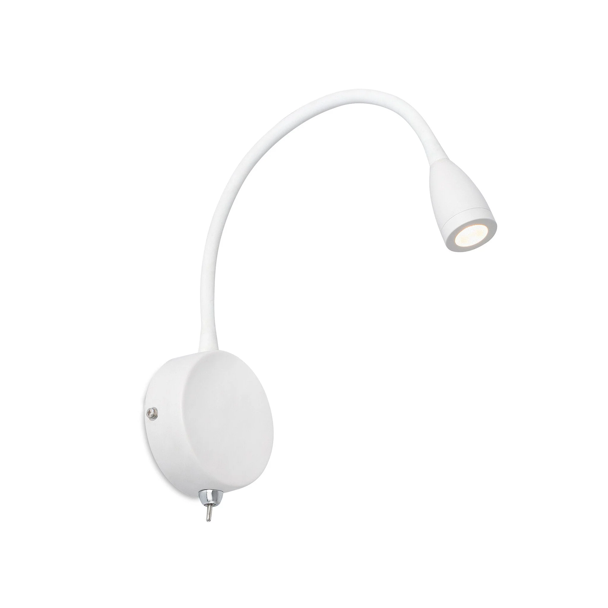 Lámpara de pared aplique Faro Loke con lector LED blanco mate 3000K 41019