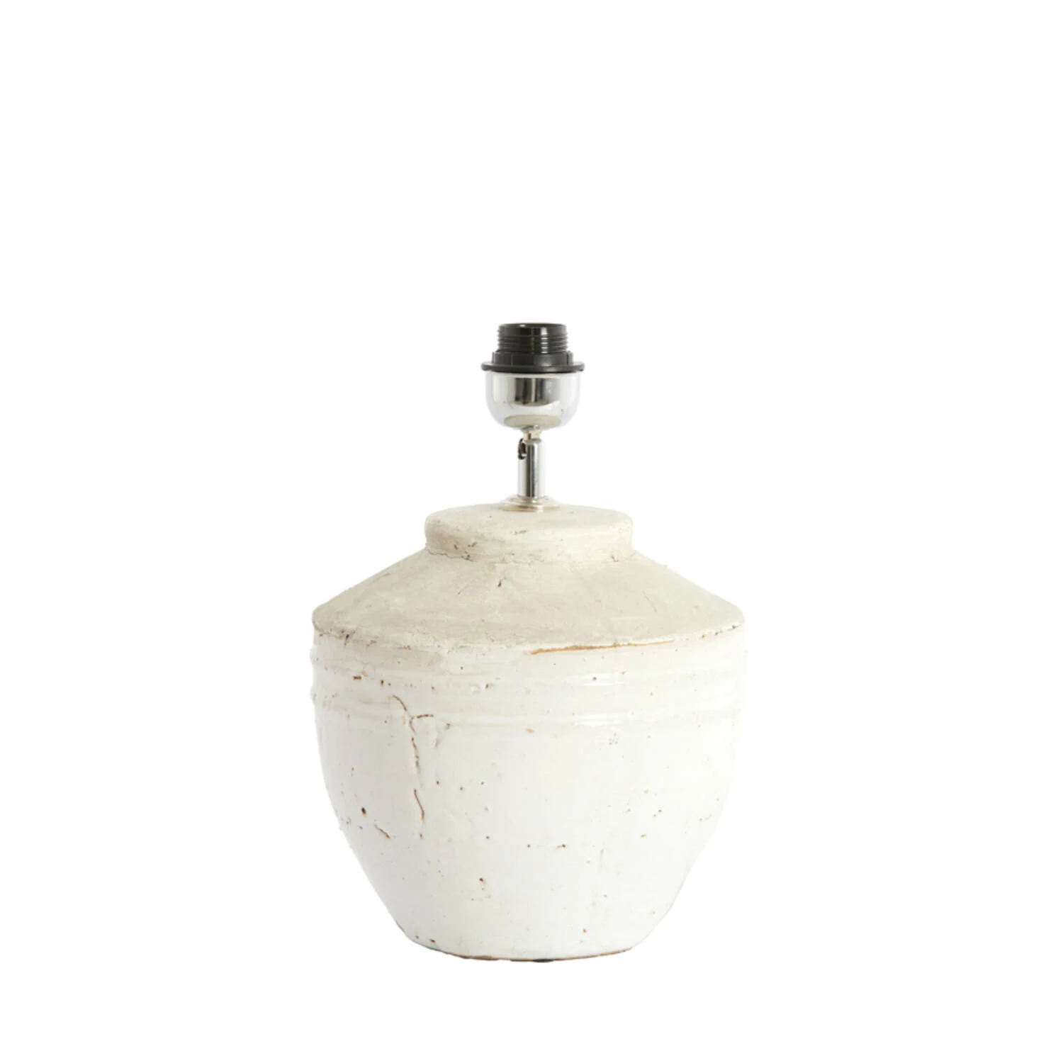 Lámpara de mesa blanca de cerámica Light & Living Toba