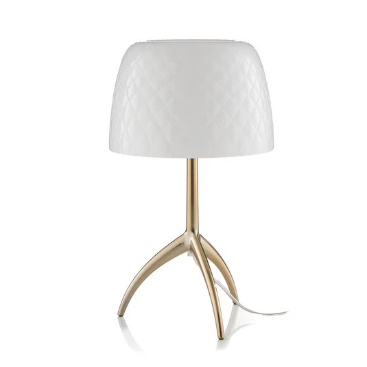 Lumiere Grande 30th Lámpara de Sobremesa Champán/Pastilles Regulable - Foscarini