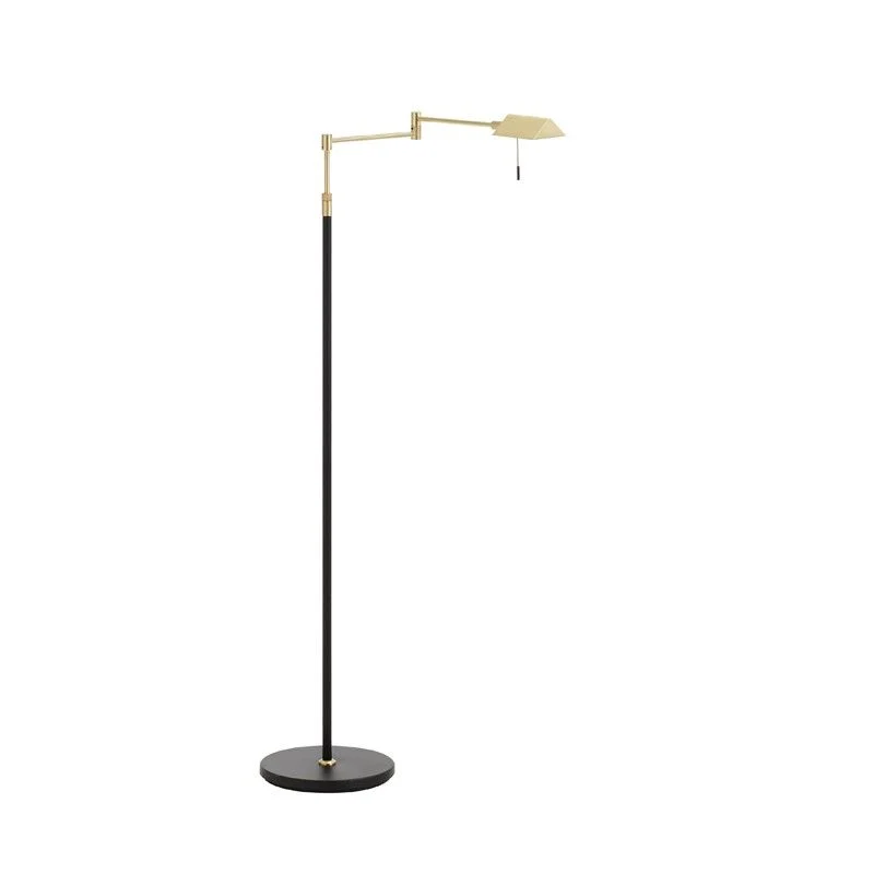 Lámpara de pie de salón MDC Lite LED dorado negro 3000K regulable 10W 575045920