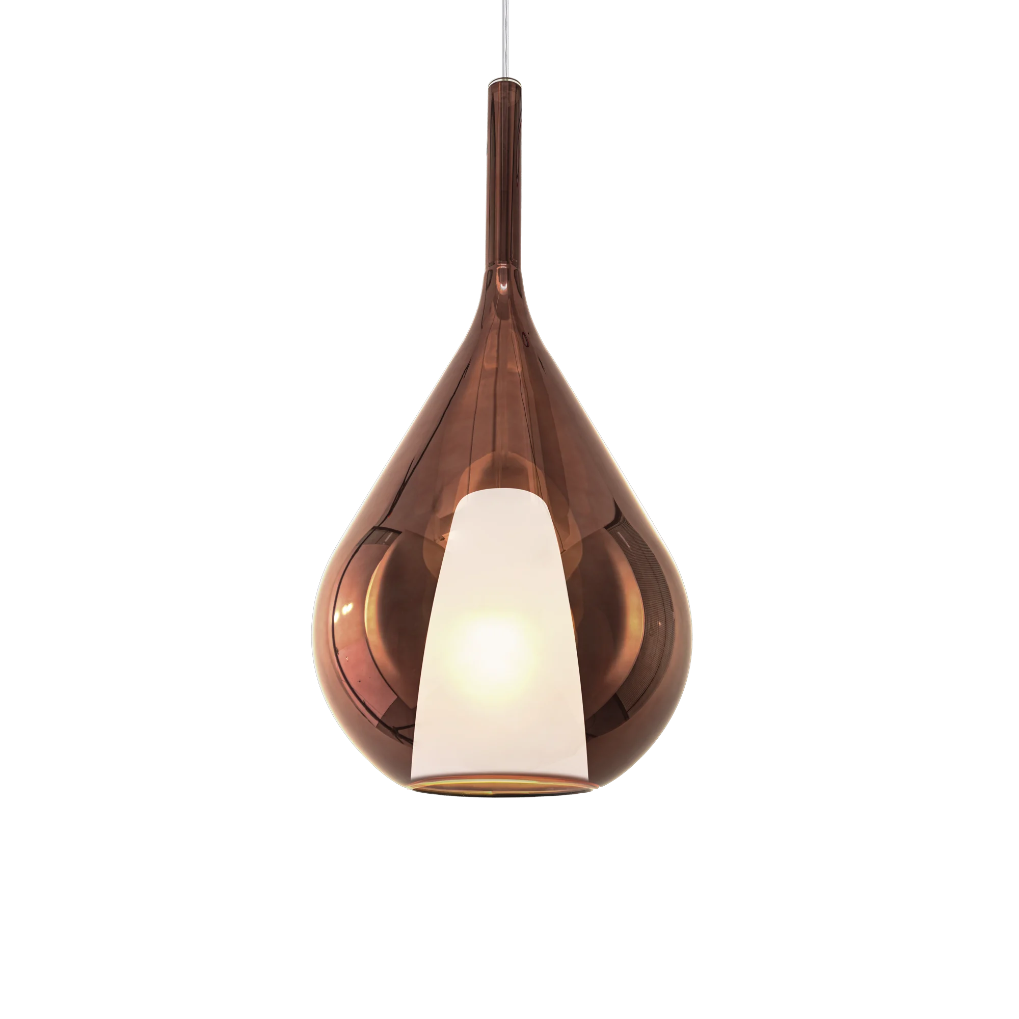 Lámpara colgante Ideal Lux Kalique cobre 42W Ø28cm