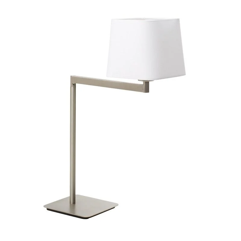 Lámpara de sobremesa MDC Finess níquel 20W 575819760