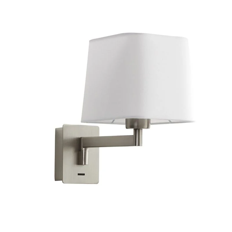 Aplique de pared MDC Finess níquel 20W 575809721