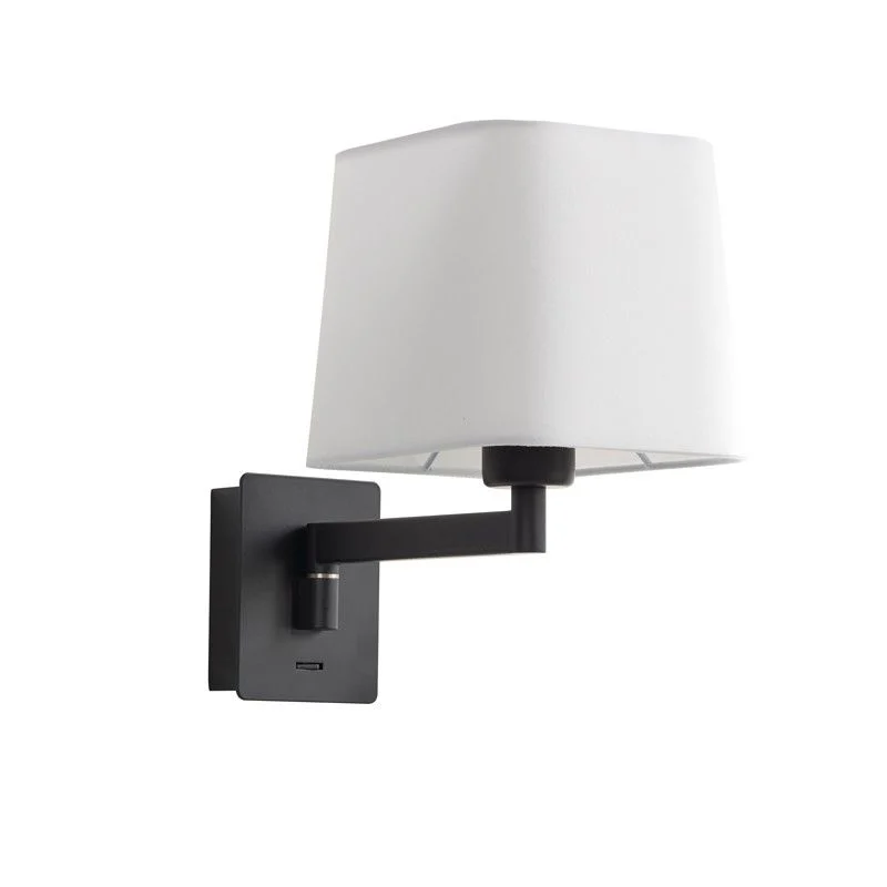 Aplique de pared MDC Finess negro 20W 575809121