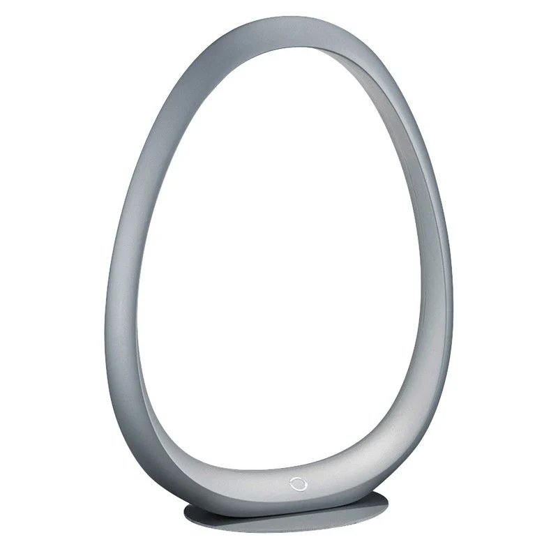 Lámpara de sobremesa MDC Ring LED plata 4000K regulable 4W 573343221