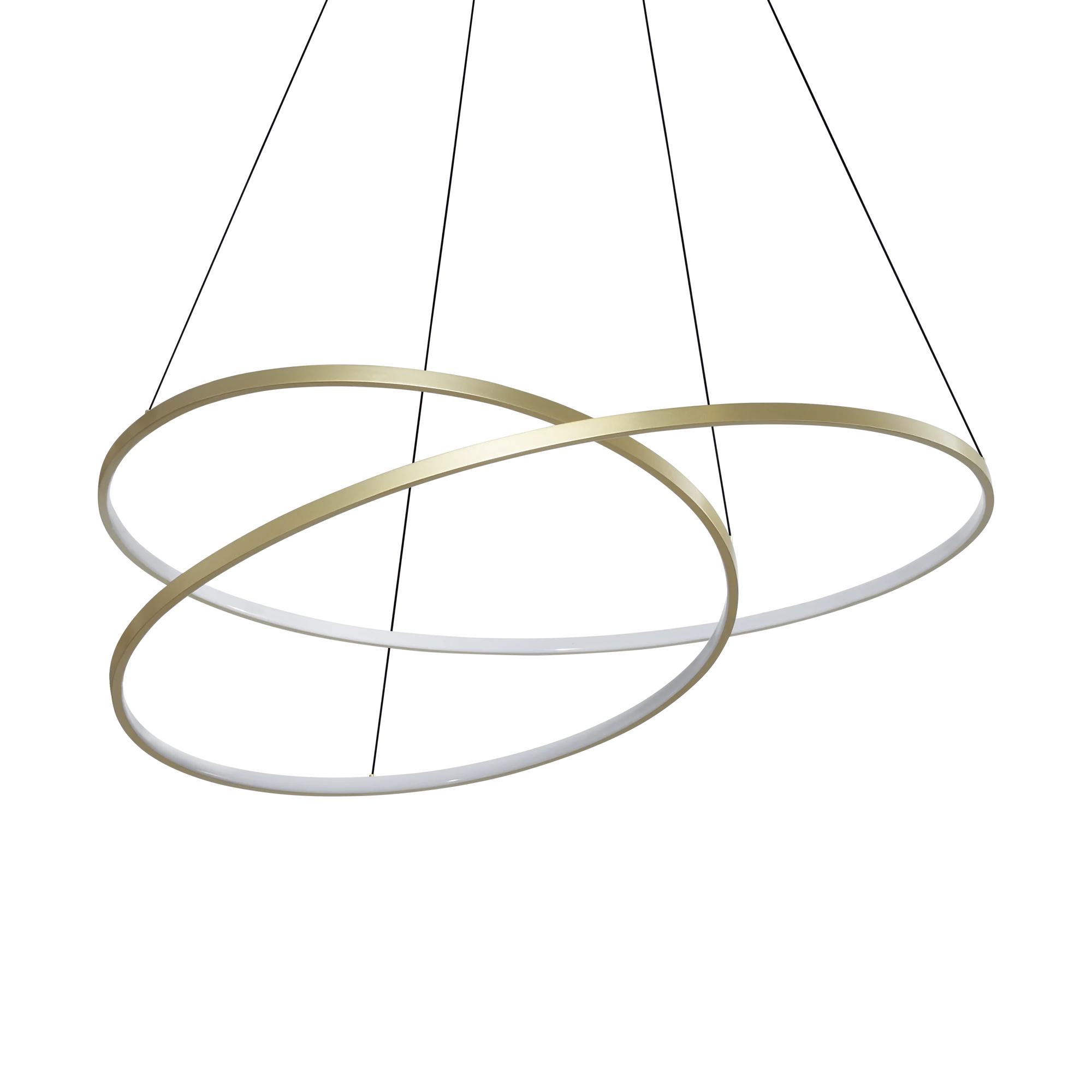Lámpara colgante Ideal Lux Oz latón LED 75W 3000K Ø100cm