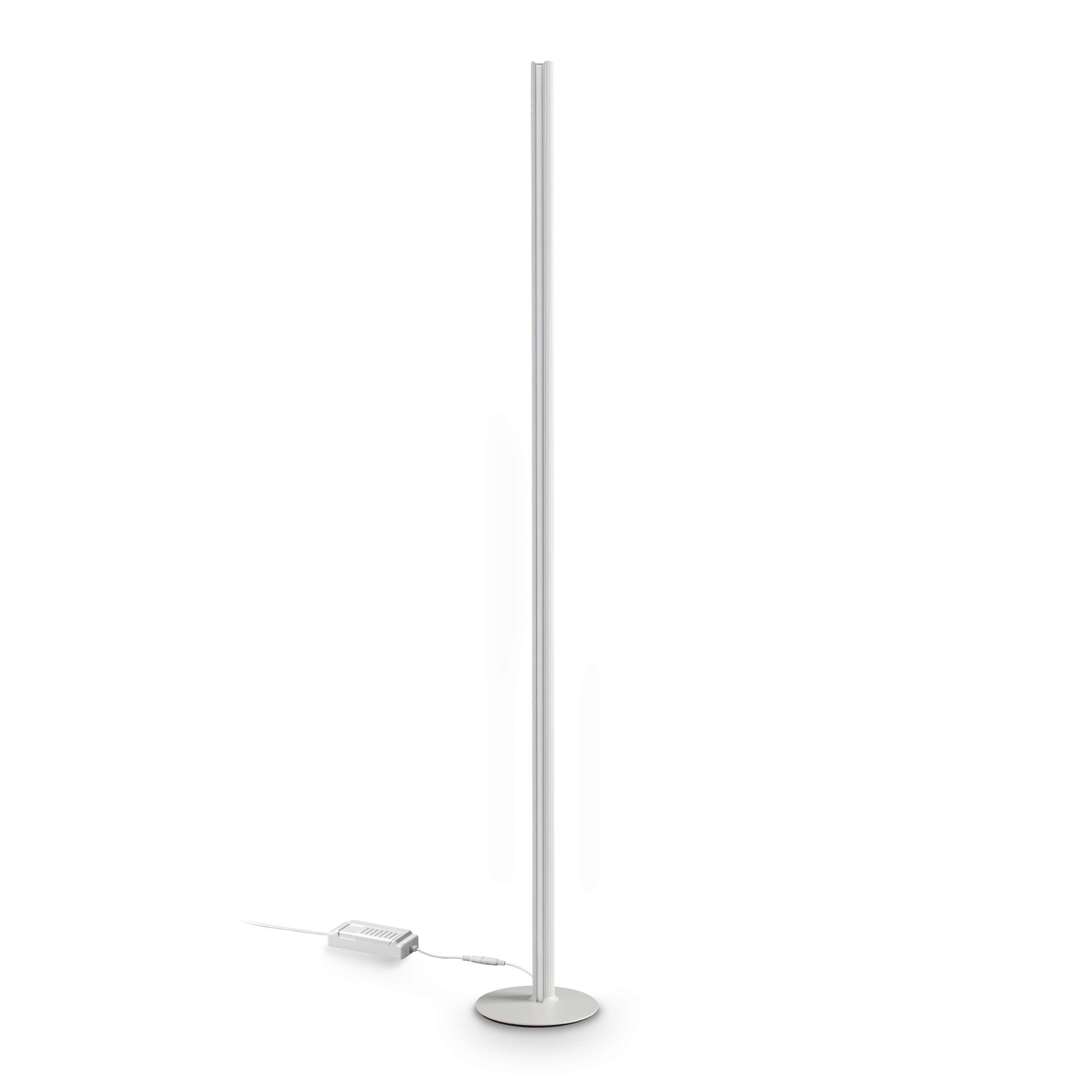 Lámpara de pie Ideal Lux Dorica blanco LED 50W regulable 190cm