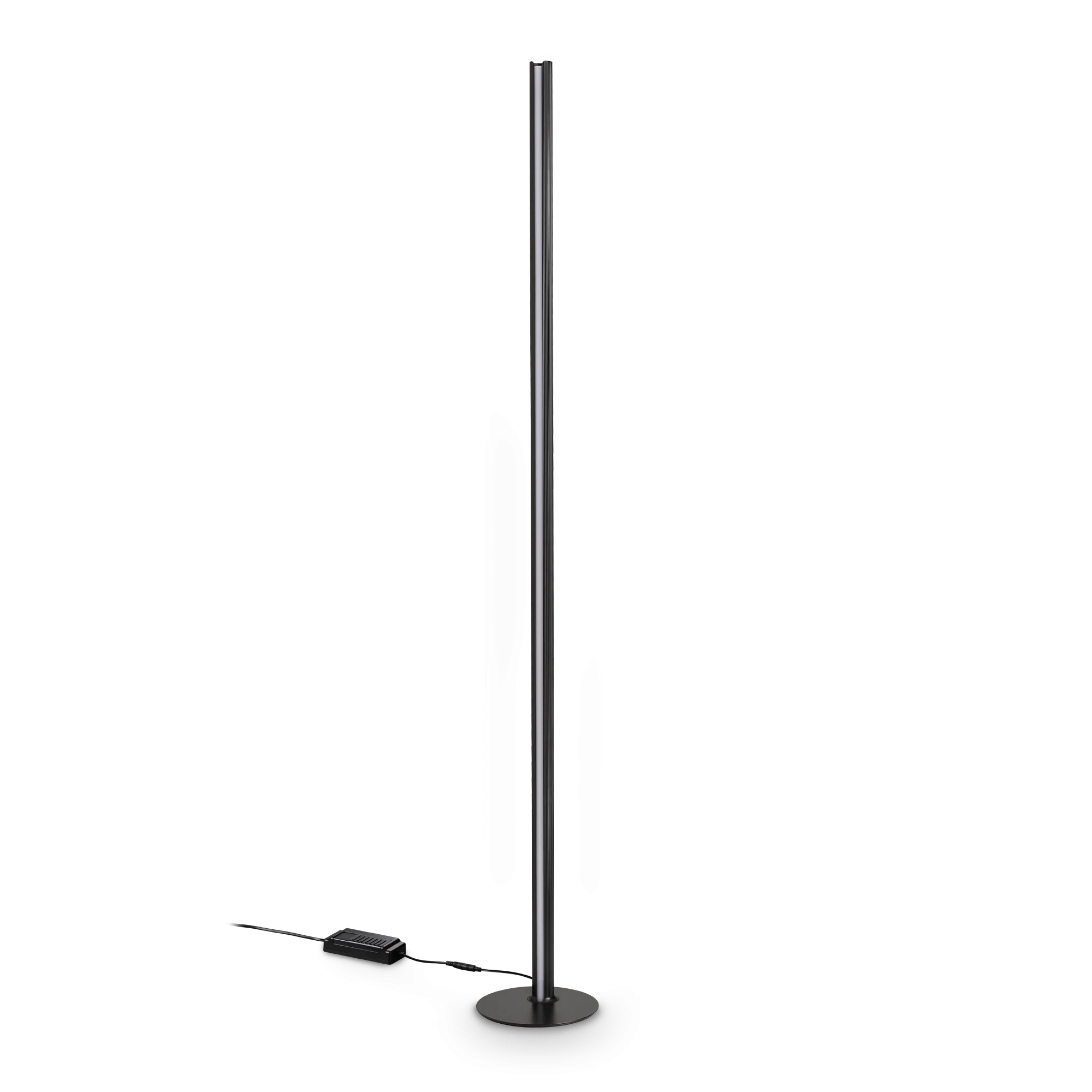Lámpara de pie Ideal Lux Dorica negro LED 50W regulable 190cm