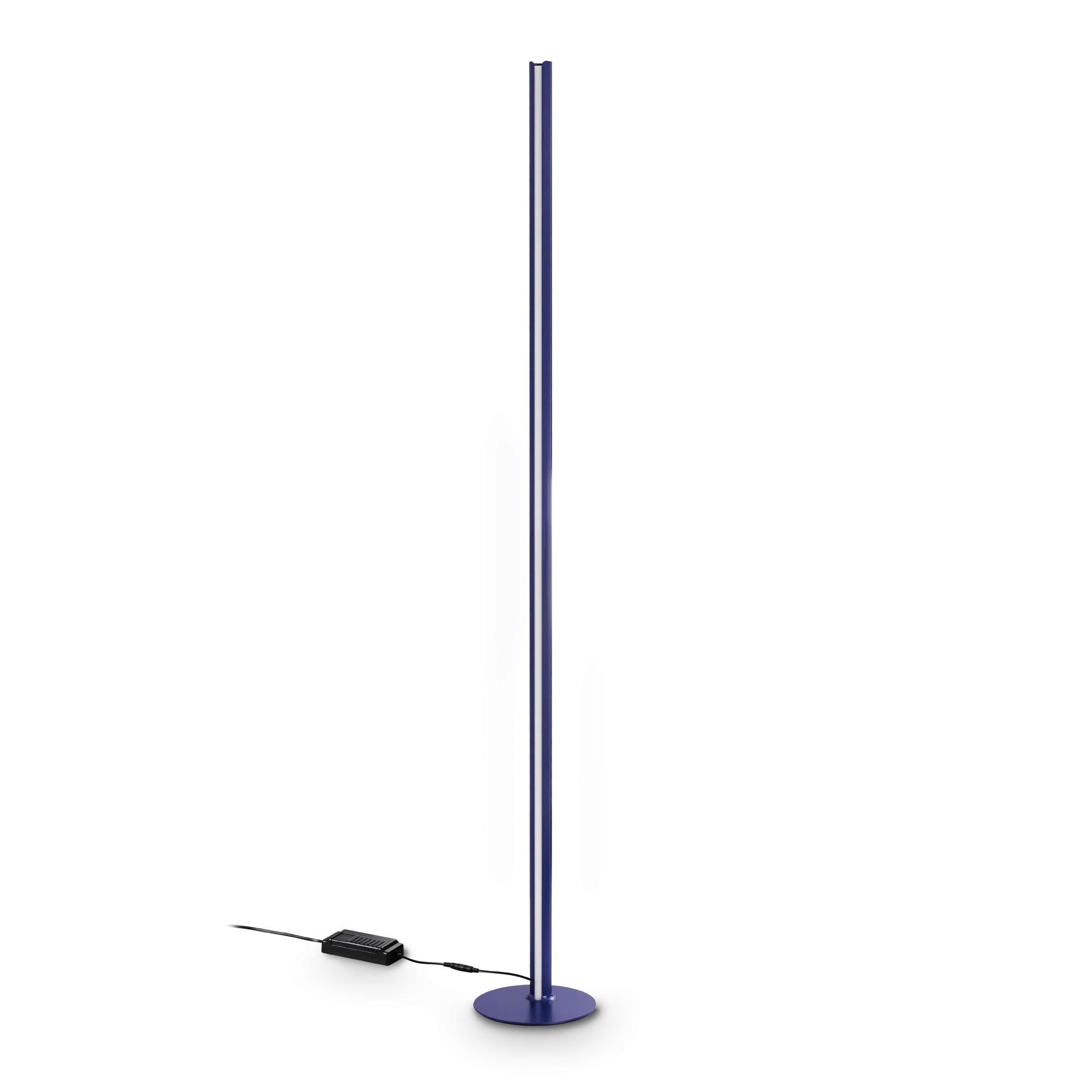 Lámpara de pie Ideal Lux Dorica azul LED 50W regulable 190cm