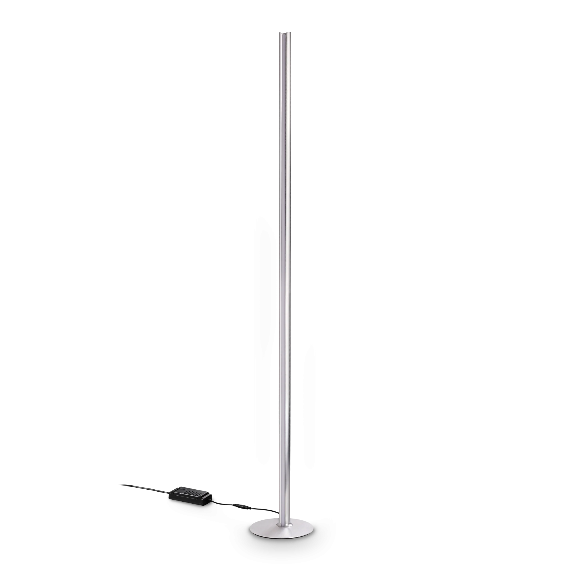 Lámpara de pie Ideal Lux Dorica acero LED 50W regulable 190cm