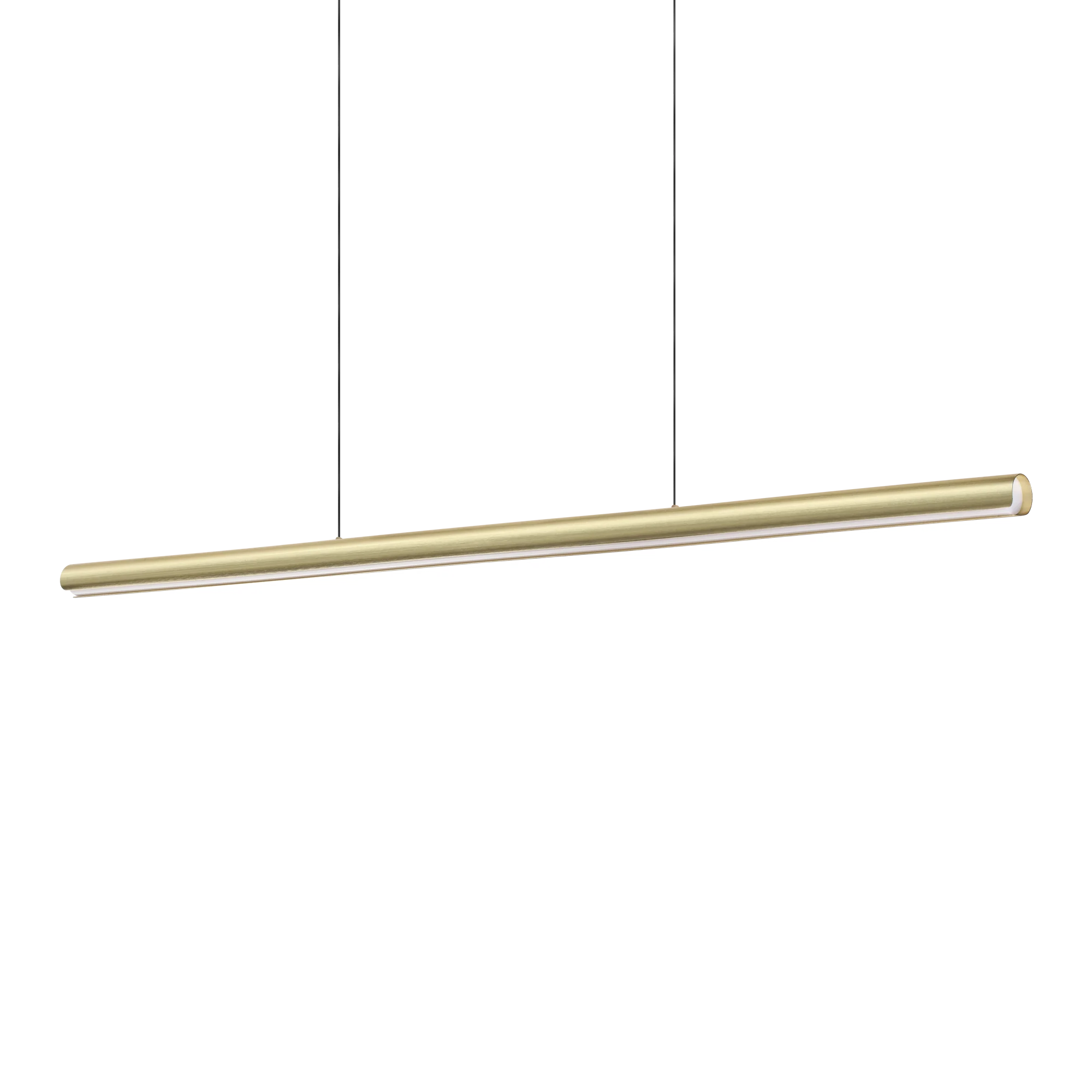 Lámpara colgante Ideal Lux Dorica latón LED 35W regulable 140cm