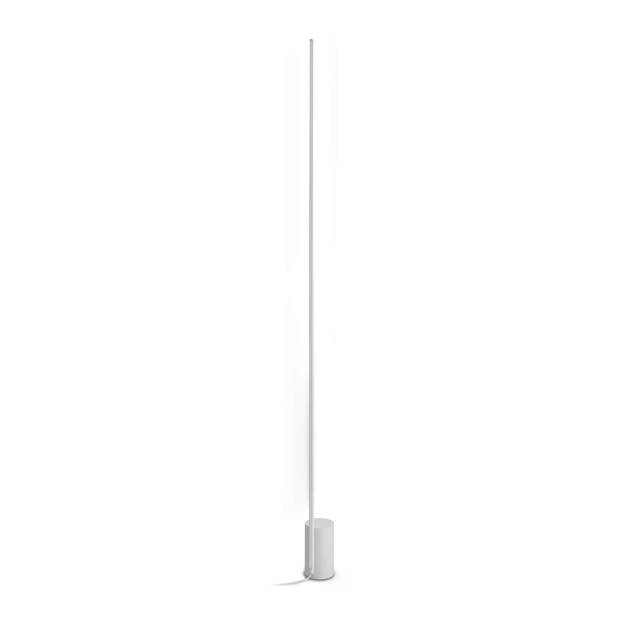 Lámpara de pie Ideal Lux Essence blanco cristal LED 24W 3000K regulable 160,5cm