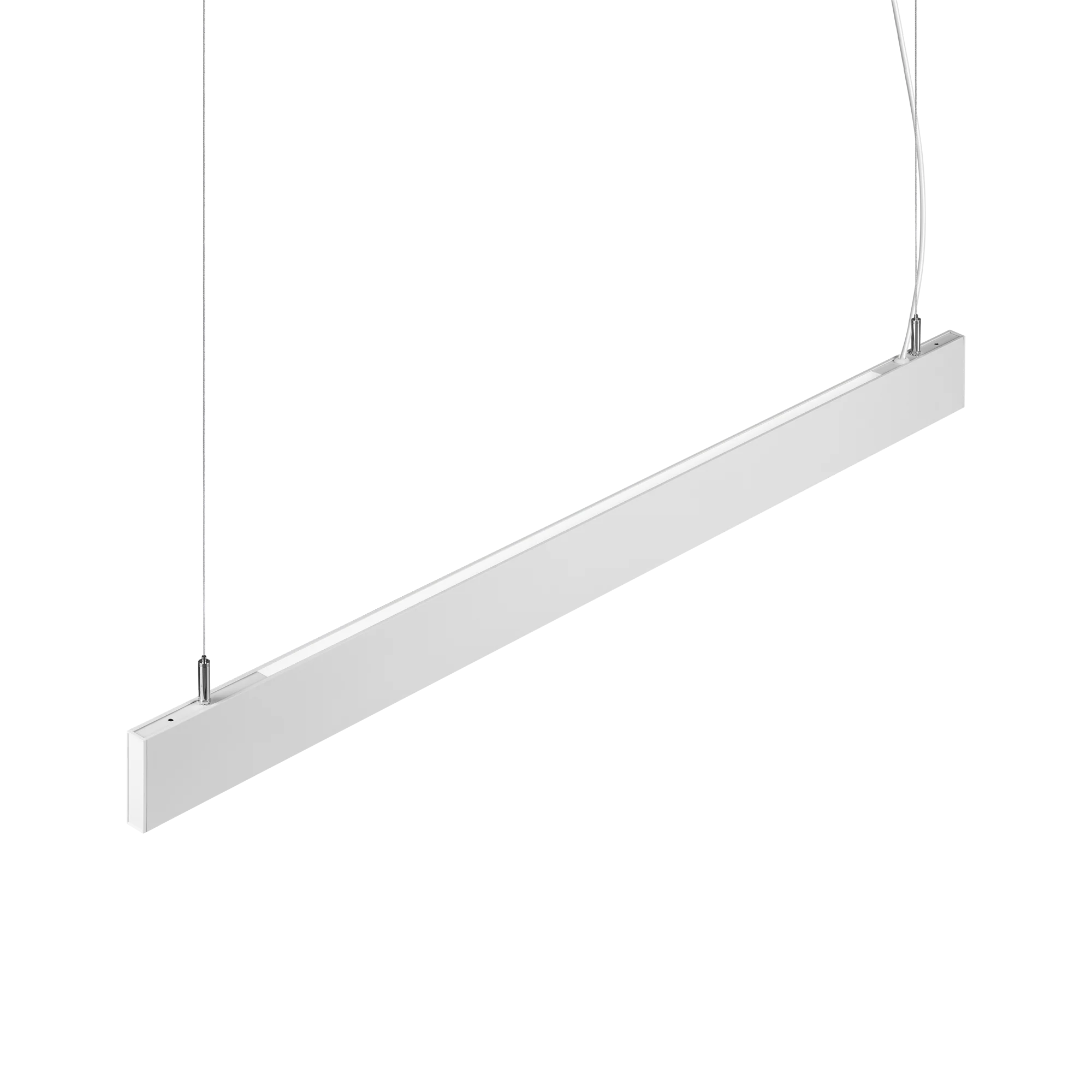 Sistema lineal Ideal Lux Steel blanco LED 2 luces 38W 3000K regulable 119,2cm
