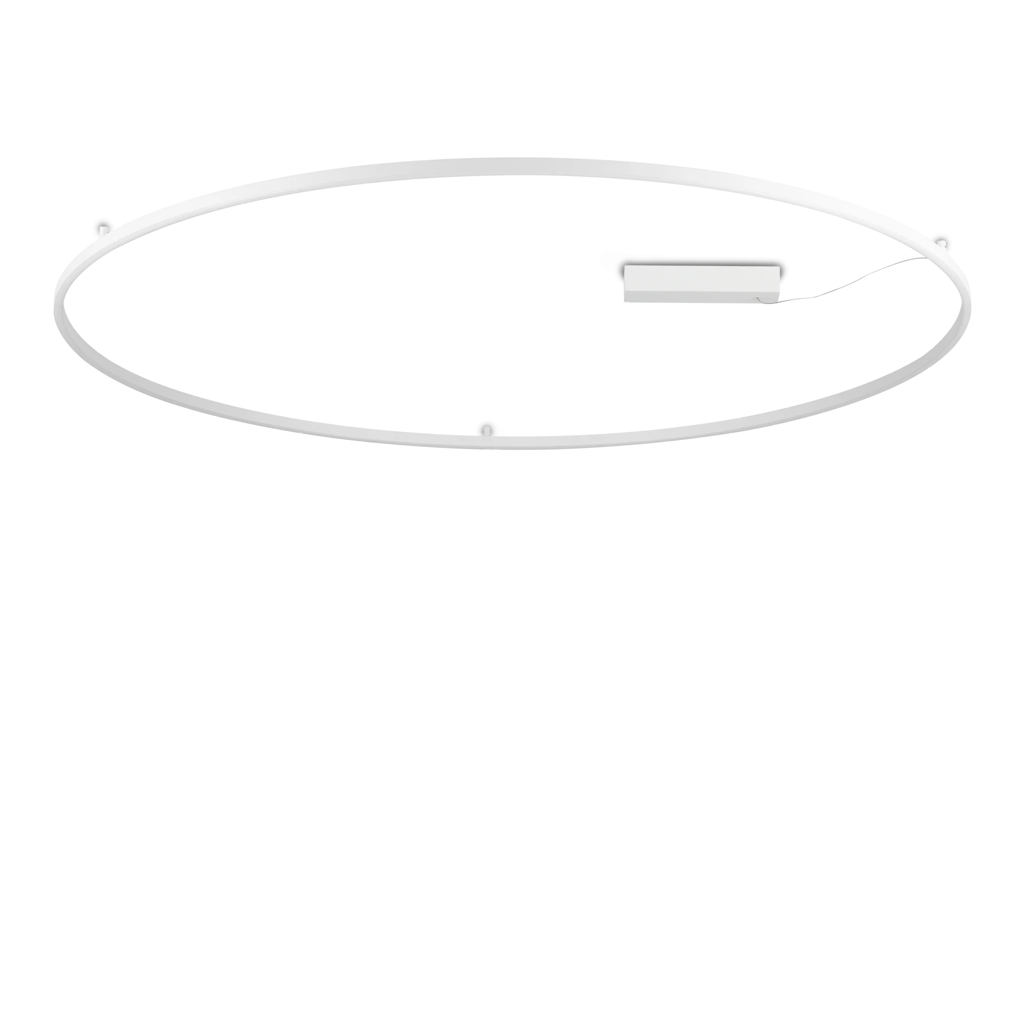 Plafón de techo Ideal Lux Oracle Slim blanco LED 81W Ø150cm 3000K