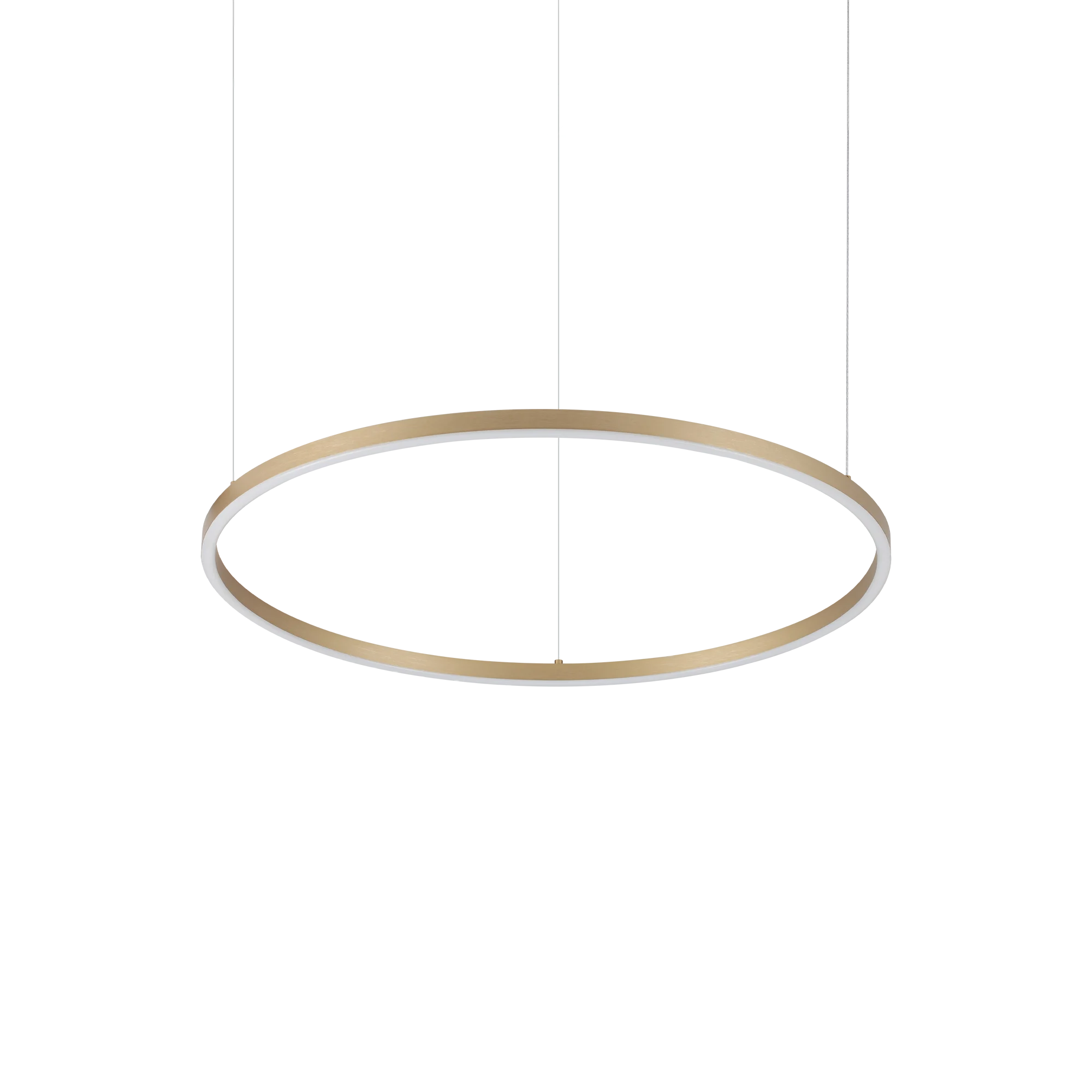 Lámpara colgante Ideal Lux Oracle Slim latón LED 37W 3000K Ø70cm
