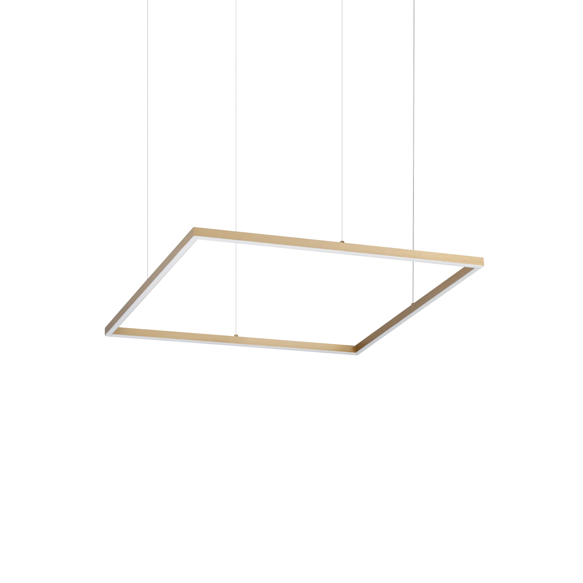 Lámpara colgante Ideal Lux Oracle Slim latón LED 44W 3000K 70cm