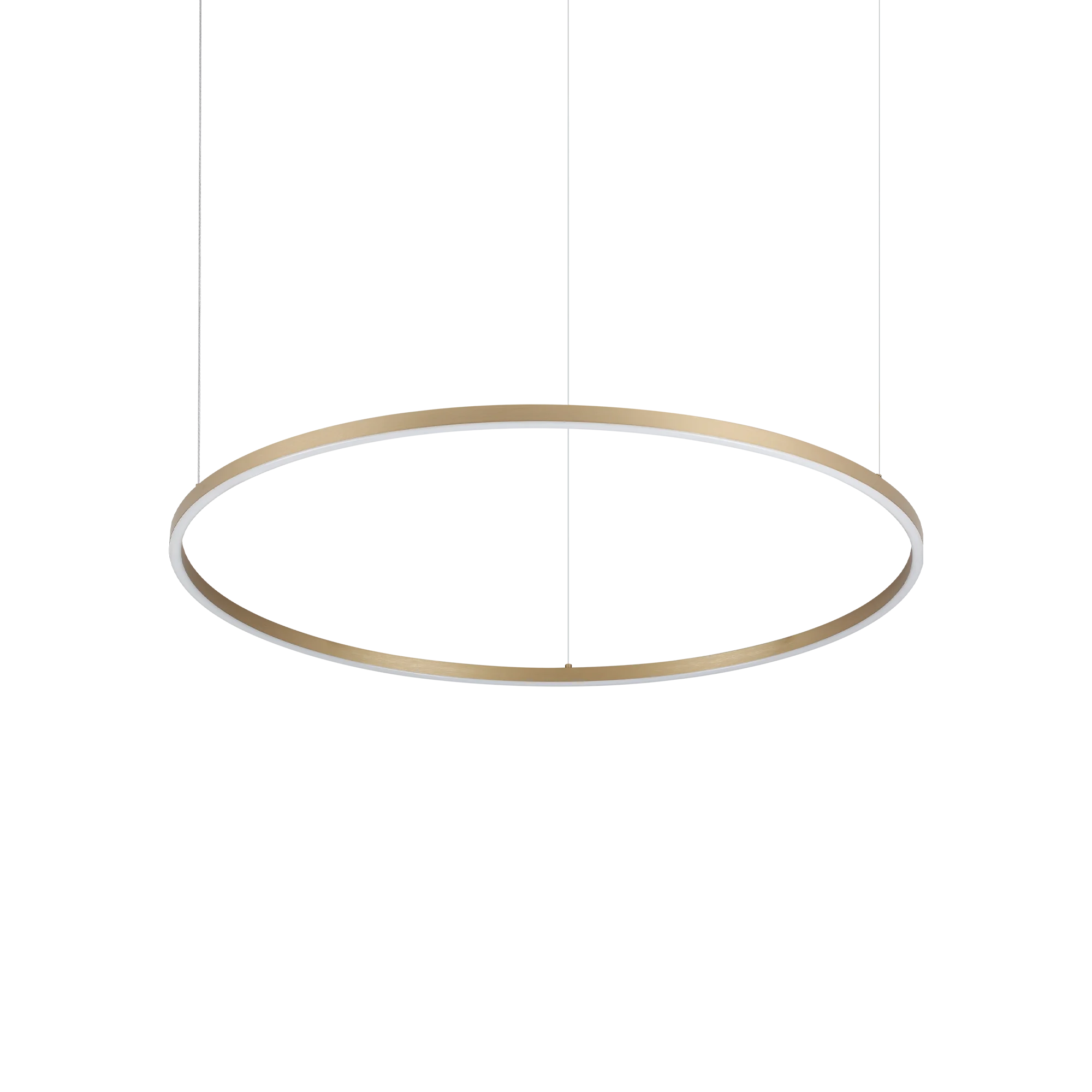 Lámpara colgante Ideal Lux Oracle Slim latón LED 53W 3000K Ø90cm