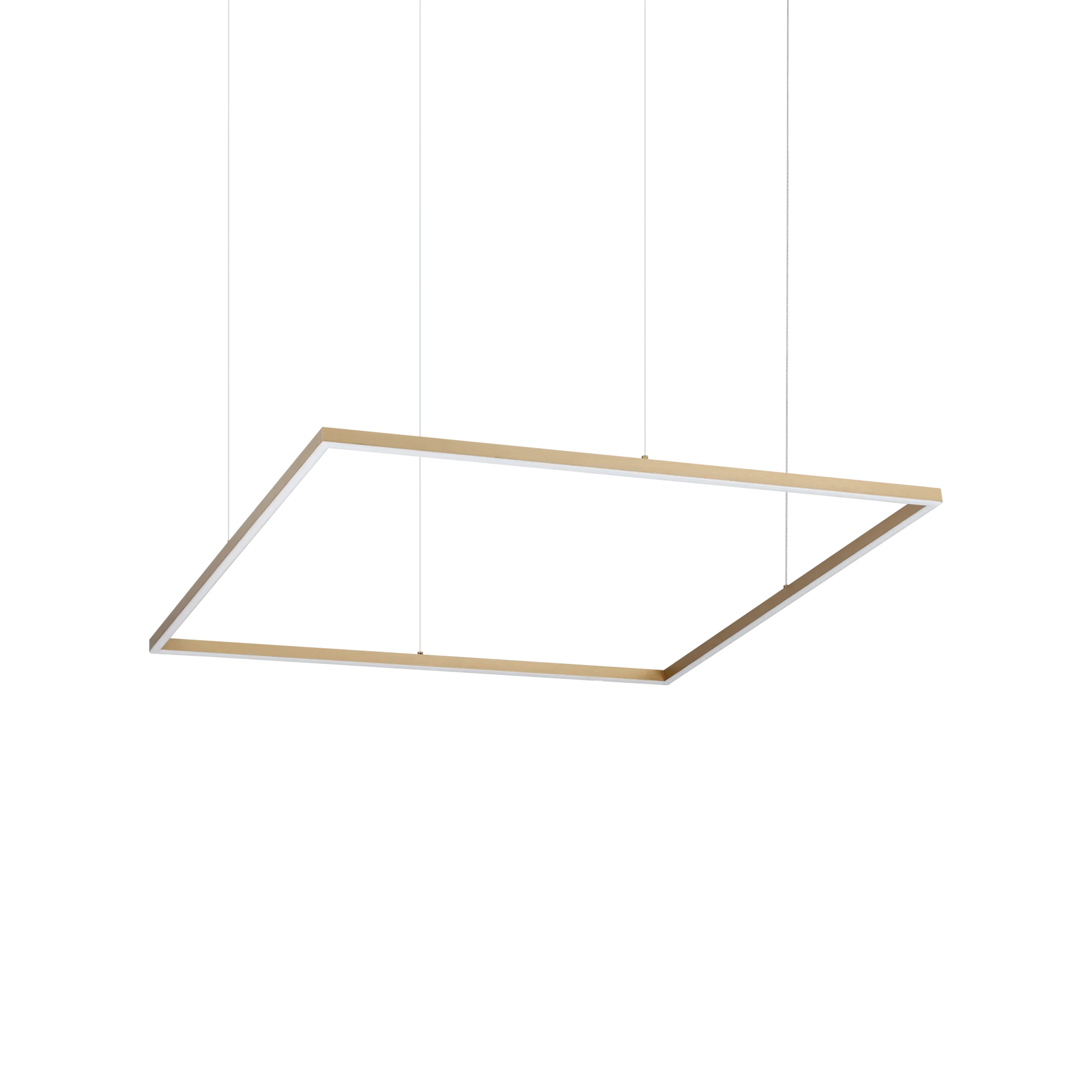 Lámpara colgante Ideal Lux Oracle Slim latón LED 53W 3000K 90cm