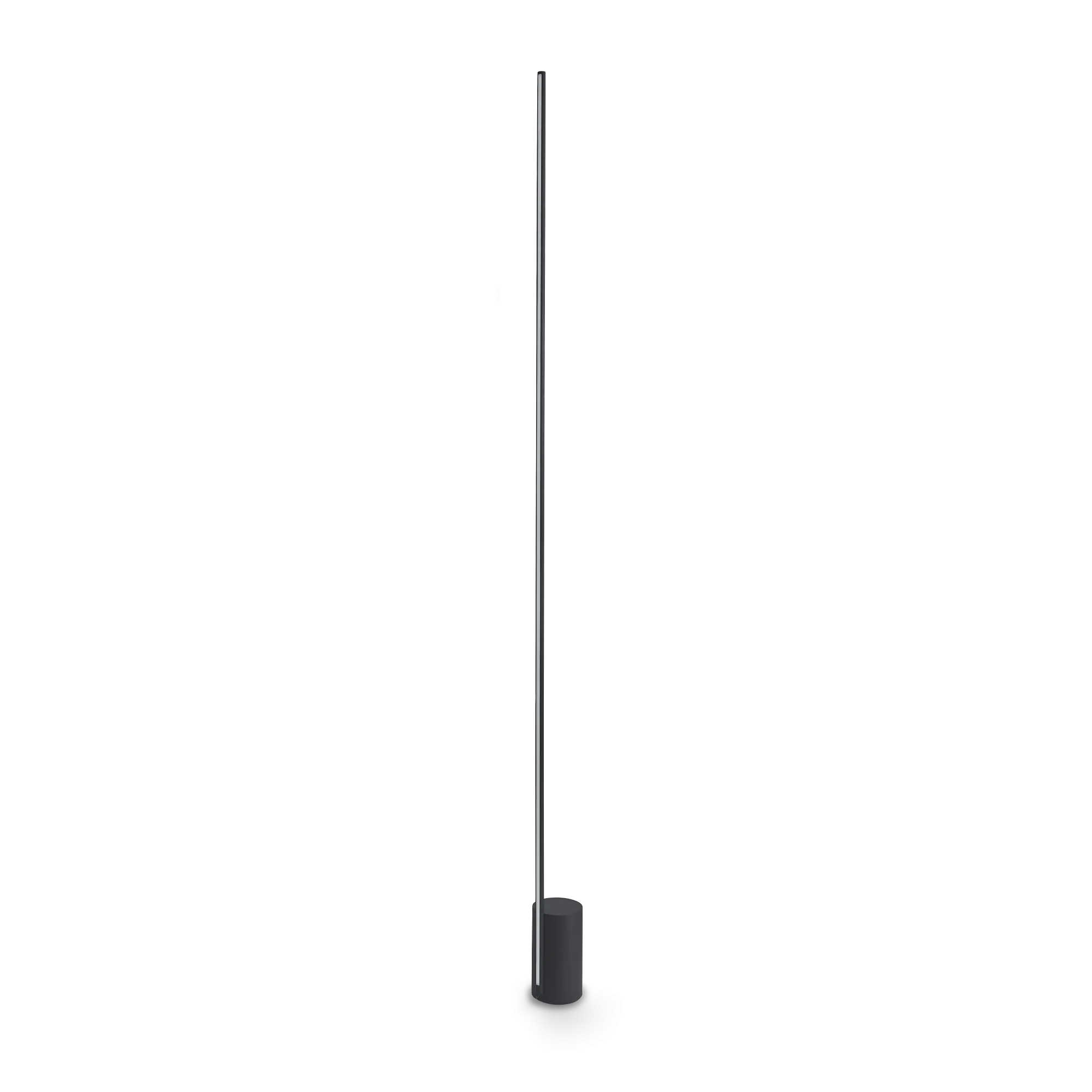 Lámpara de pie Ideal Lux Essence negro cristal LED 24W 3000K regulable 160,5cm