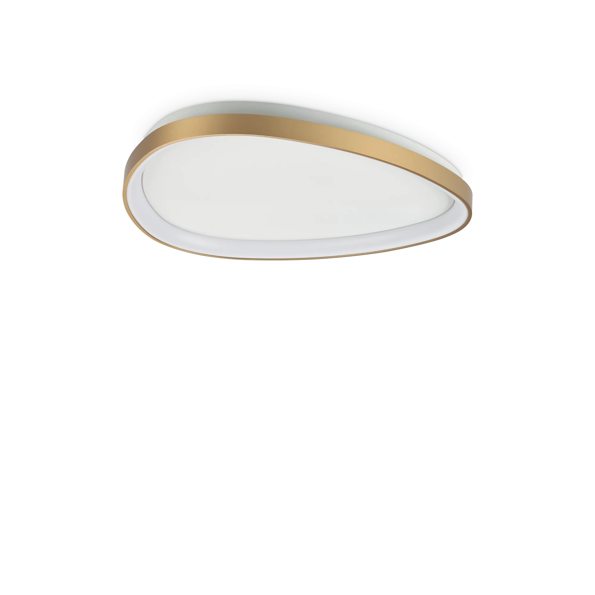 Plafón de techo Ideal Lux Gemini latón LED 30W 4000K Ø61cm
