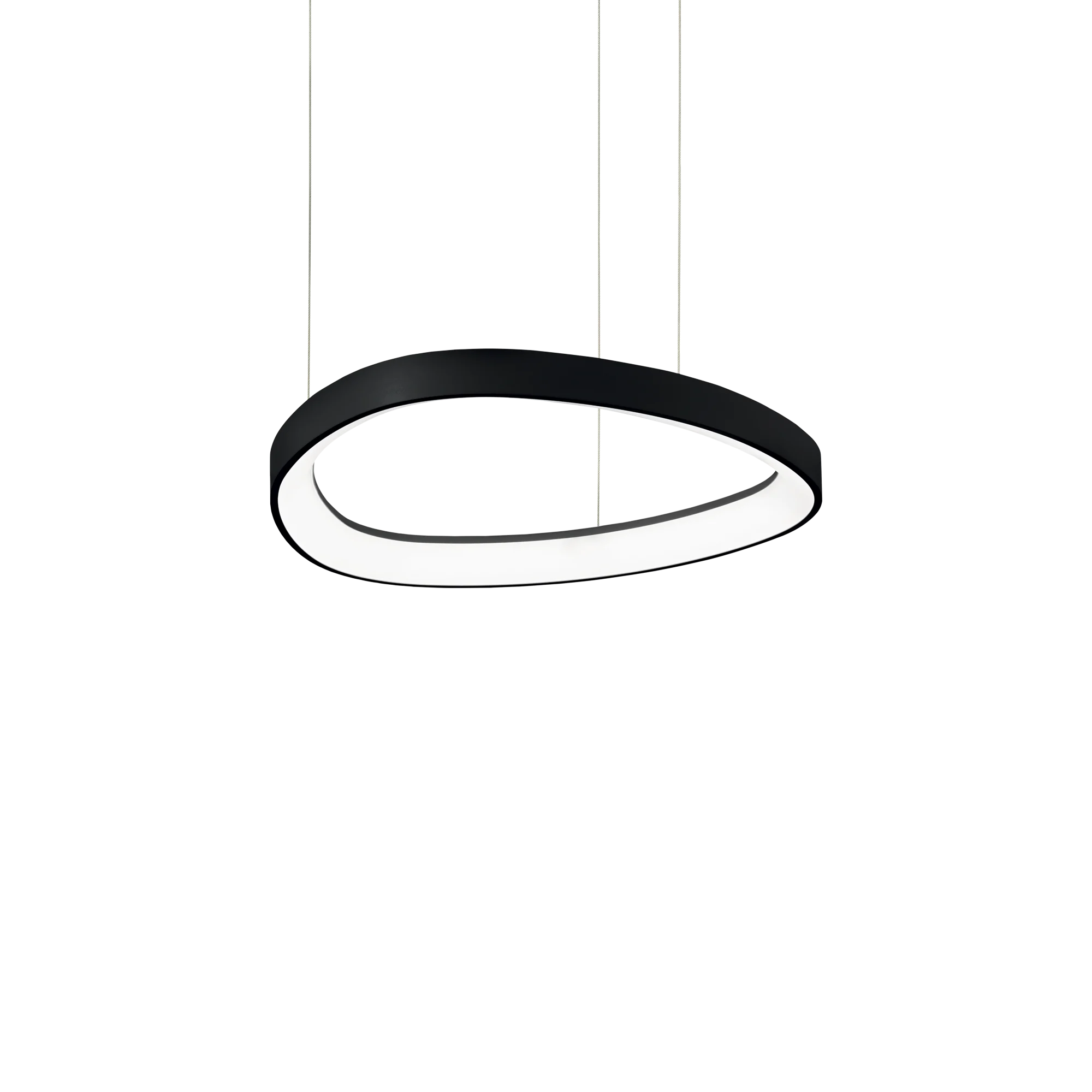 Lámpara colgante Ideal Lux Gemini negro LED 36W 4000K 42,5cm