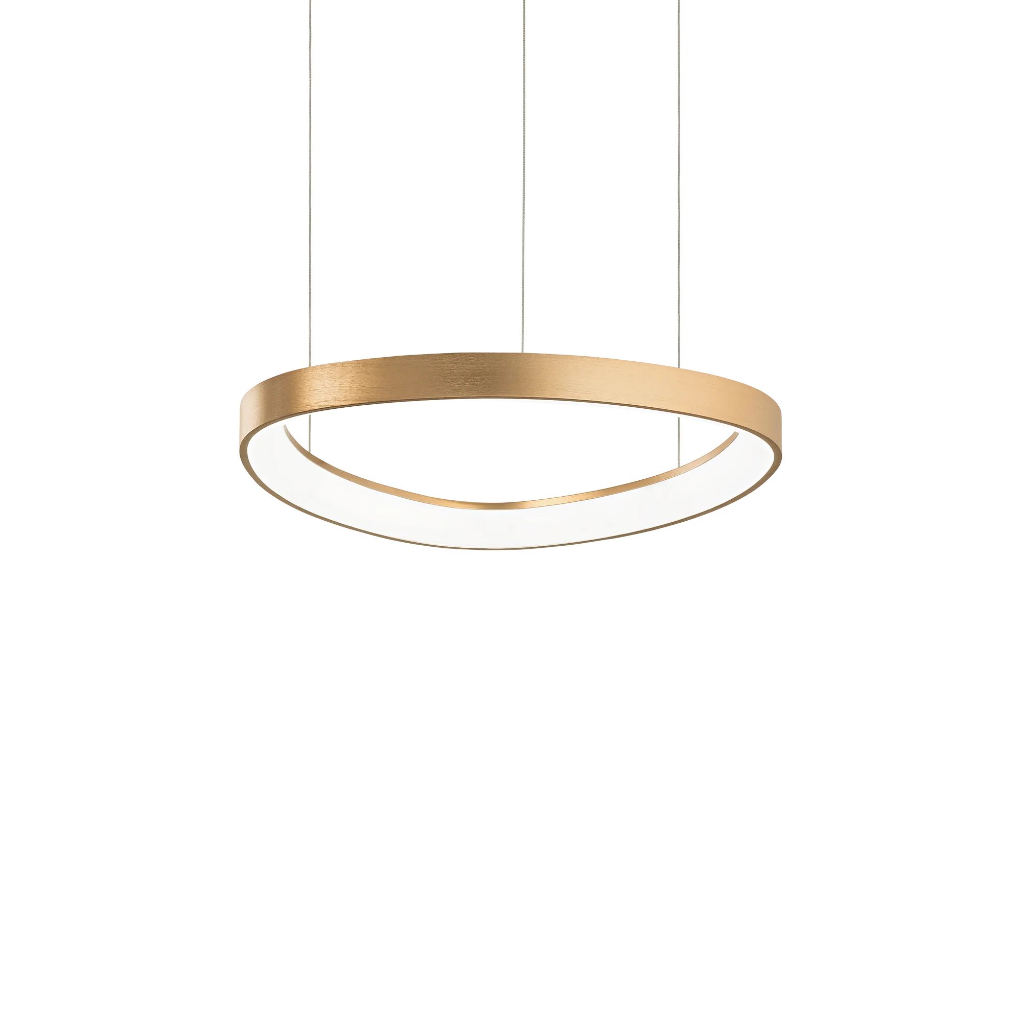 Lámpara colgante Ideal Lux Gemini latón LED 36W 4000K 42,5cm