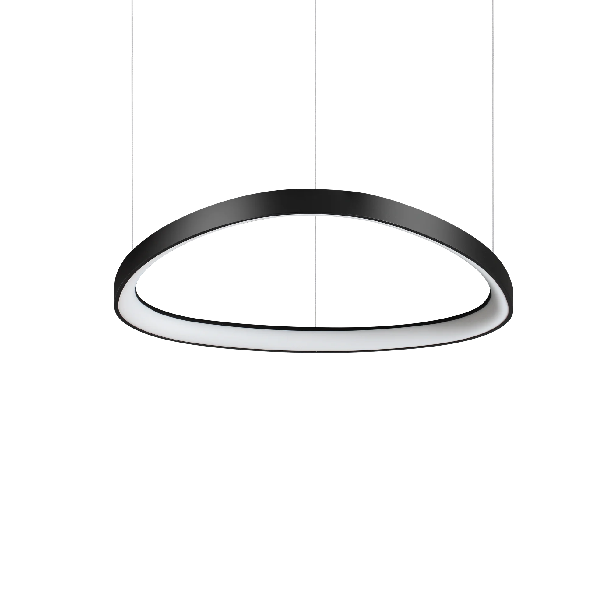 Lámpara colgante Ideal Lux Gemini negro LED 47W 4000K 61cm