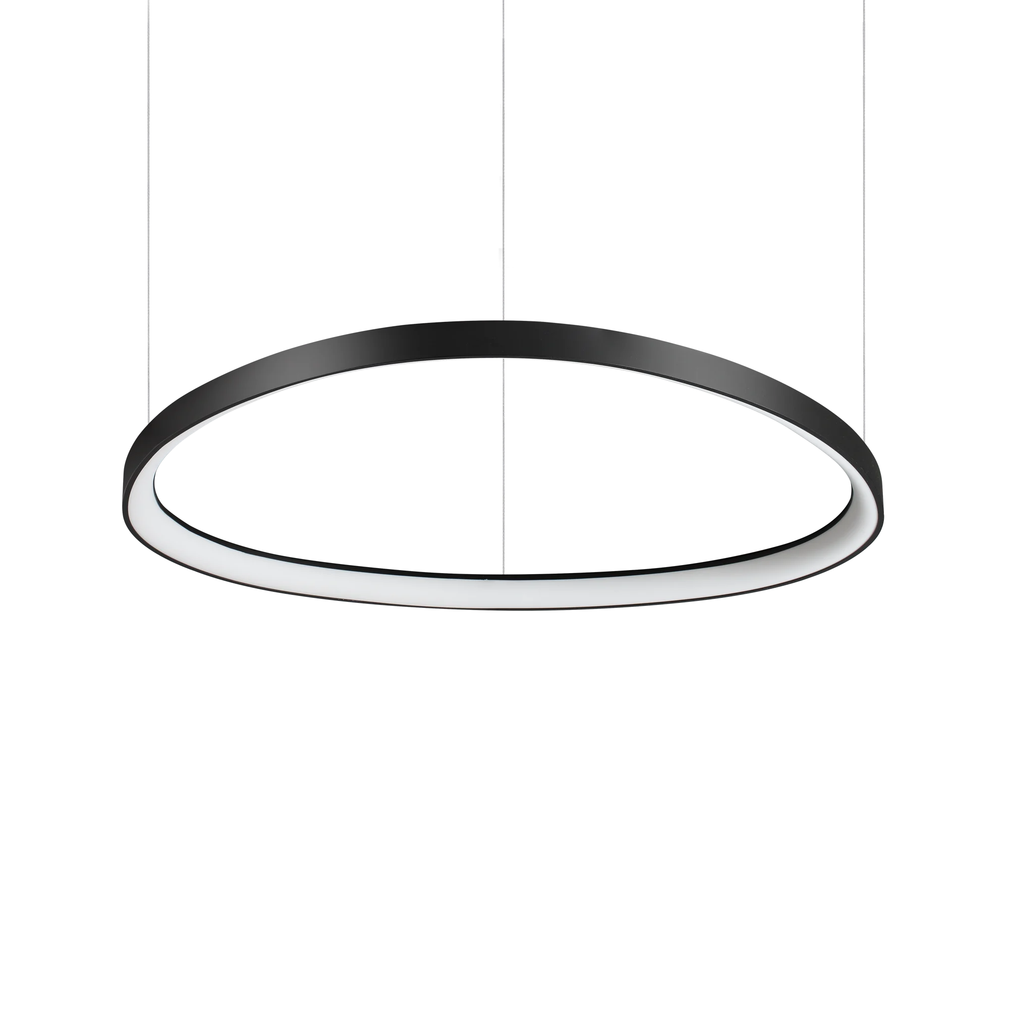 Lámpara colgante Ideal Lux Gemini negro LED 56W 4000K 81cm